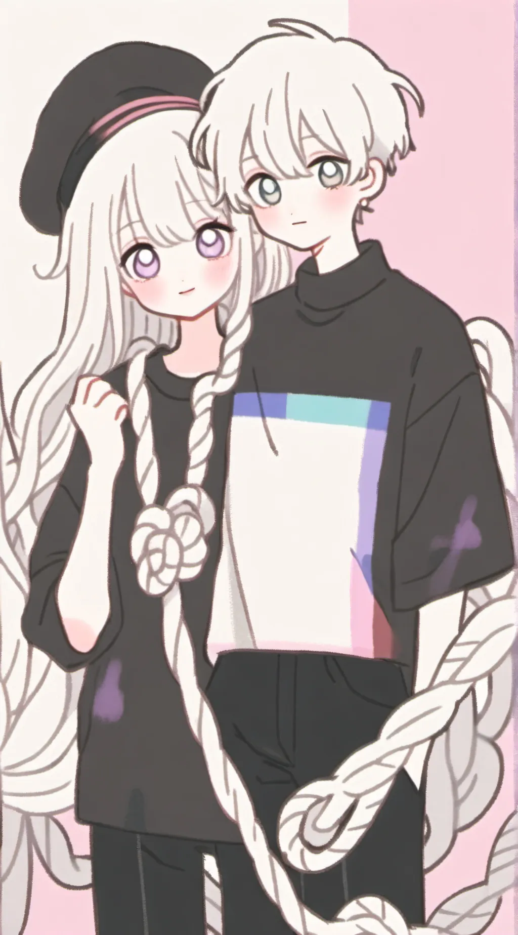 ai character: Dyso and bloom background