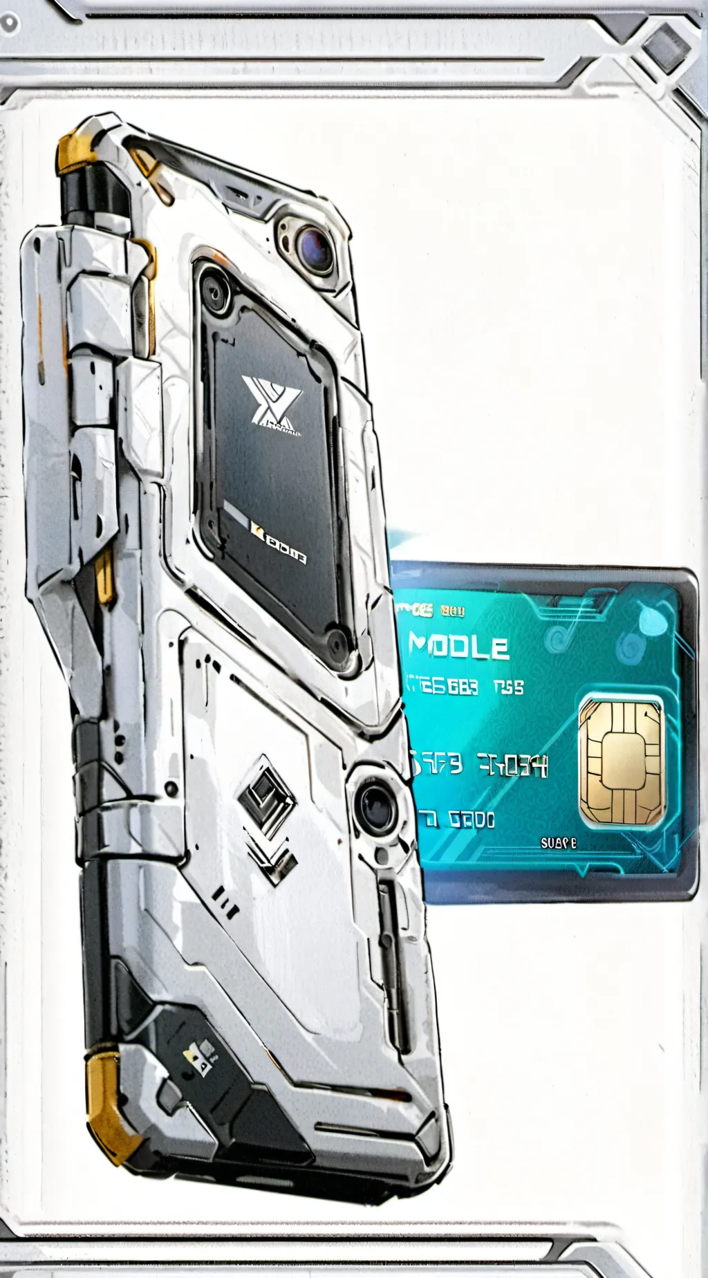 ai character: French flag MD background