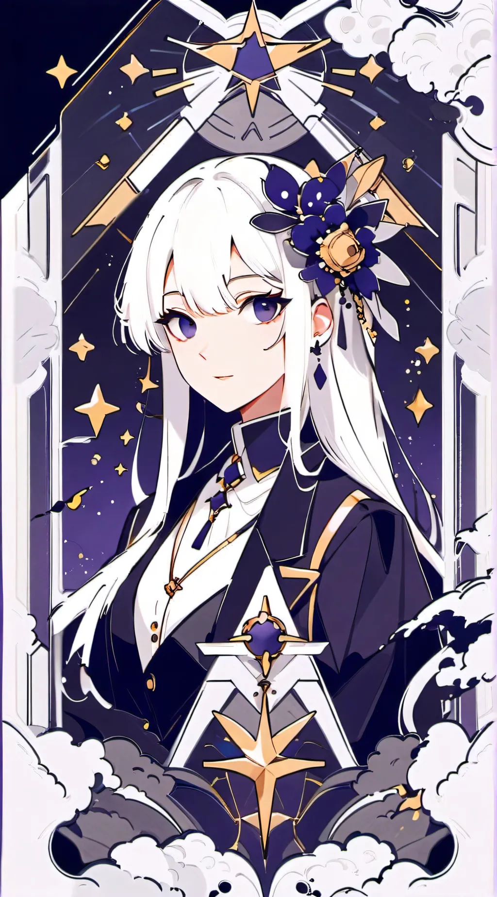 ai character: Hi background