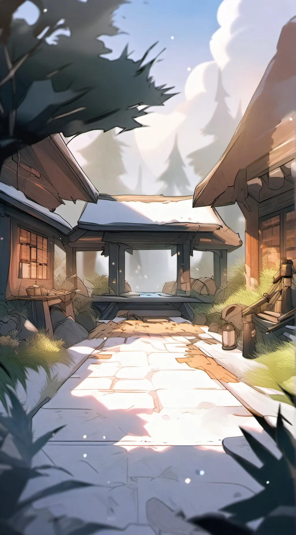 ai character: cat family  background