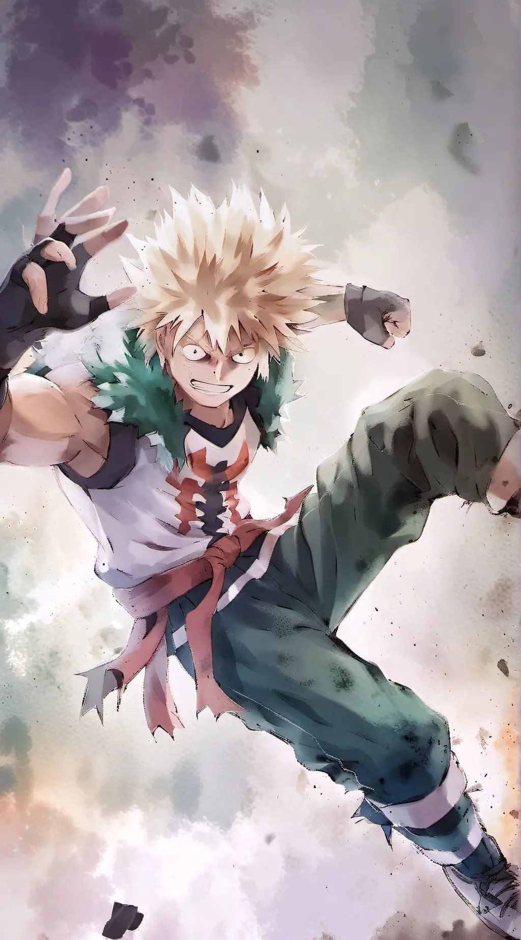 ai character: bakugo mha  background