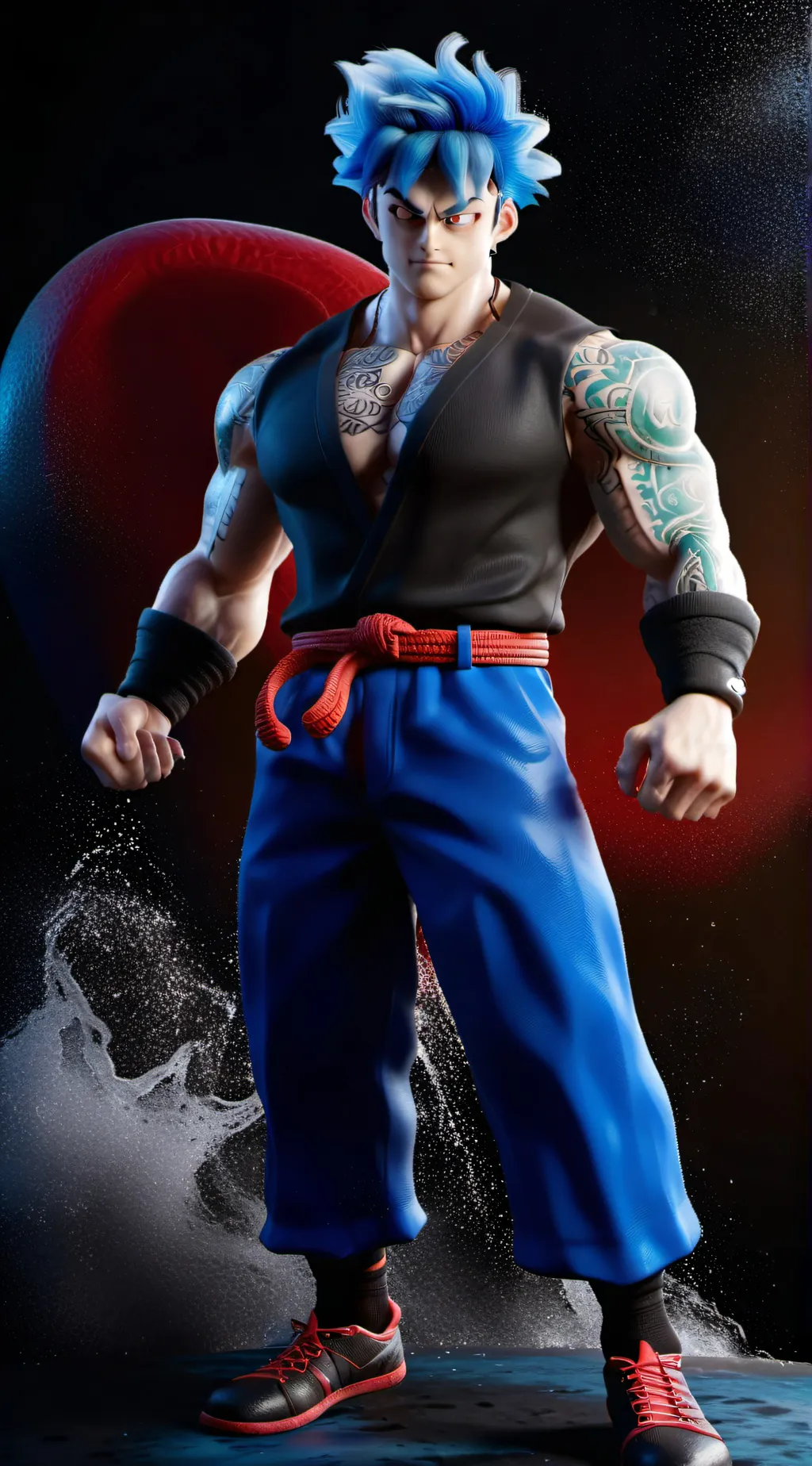ai character: a strong main background