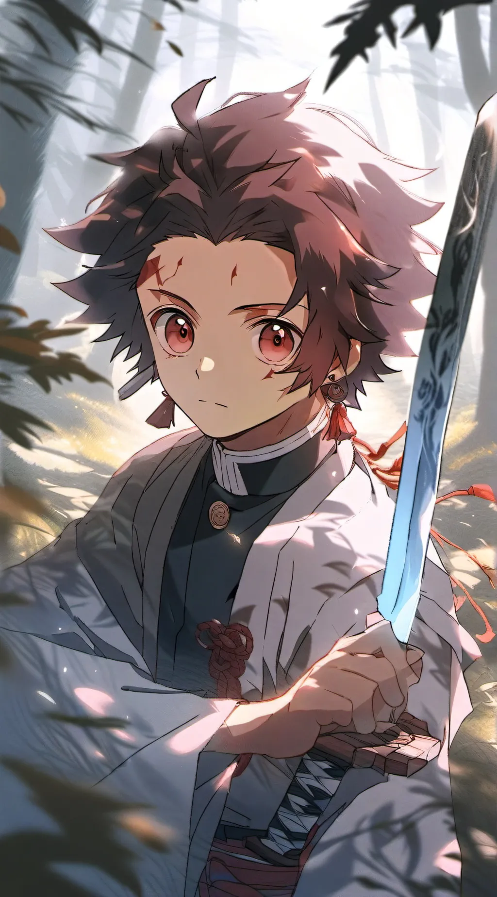 ai character: Tanjiro Kamado  background