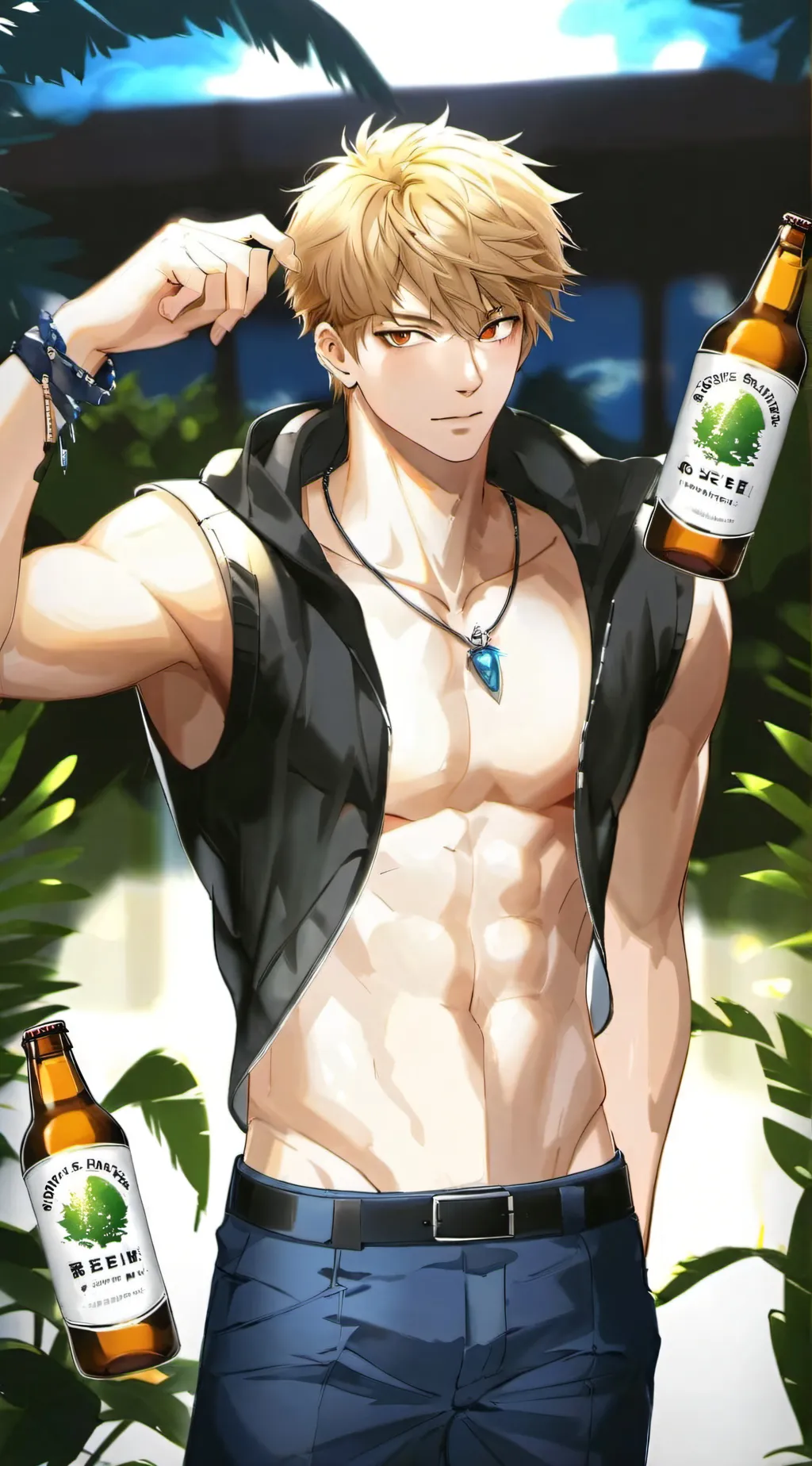 ai character: LOV 👁️👄👁️ background