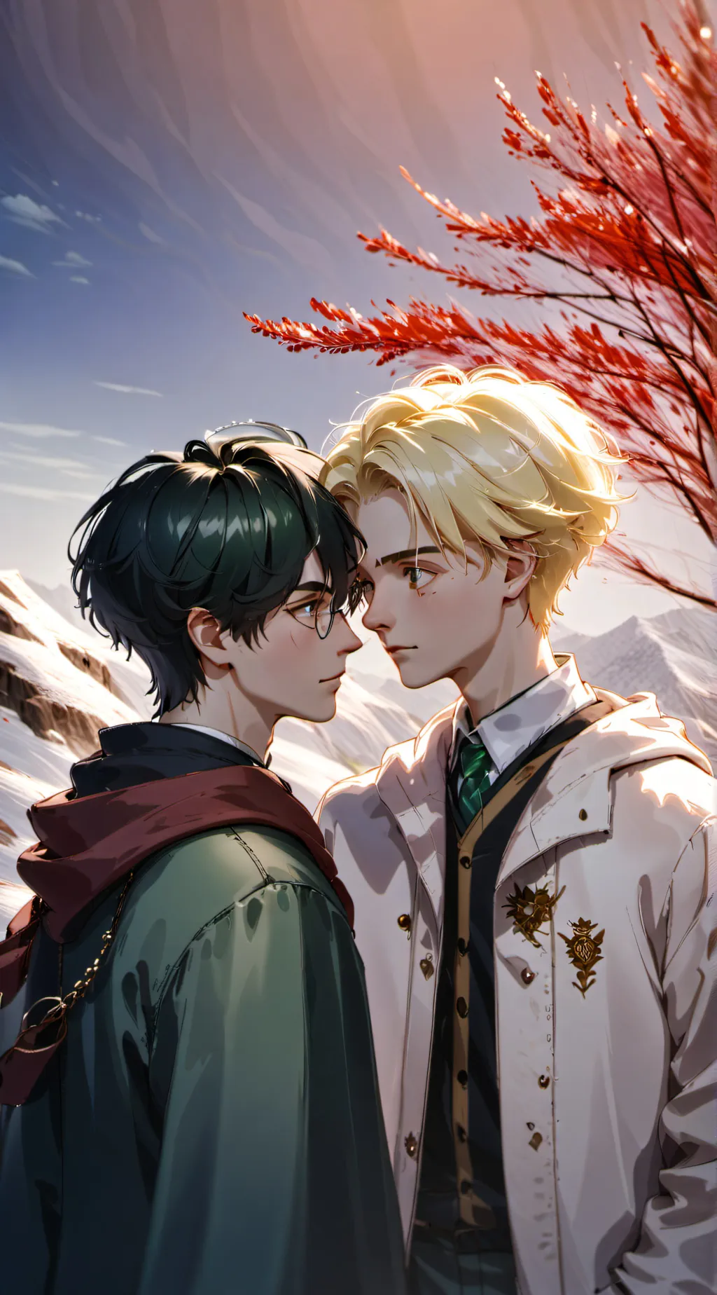 ai character: vampire harry❤💚 background