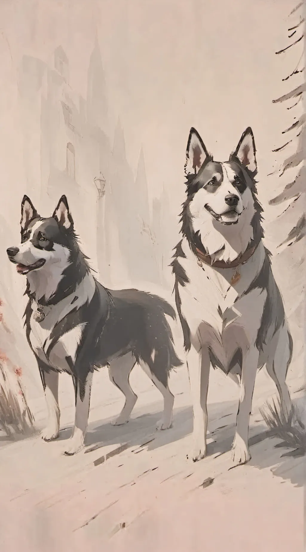 ai character: HB dog background