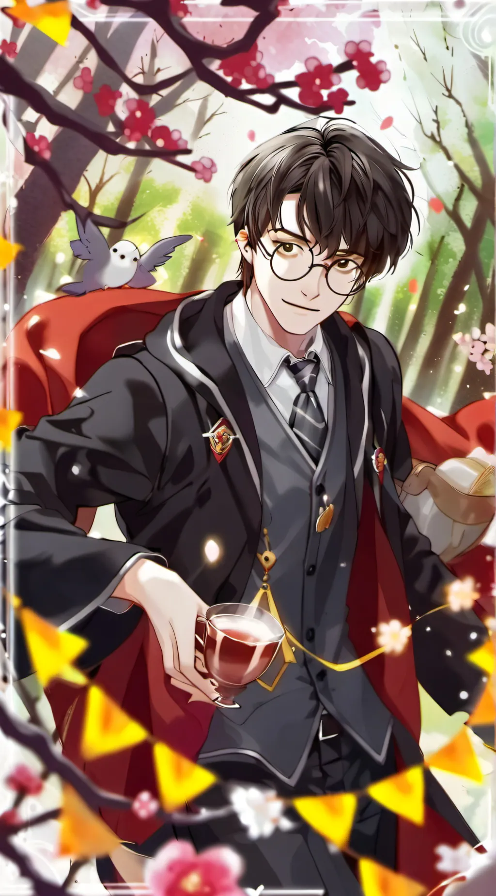 ai character: hogwards drama background
