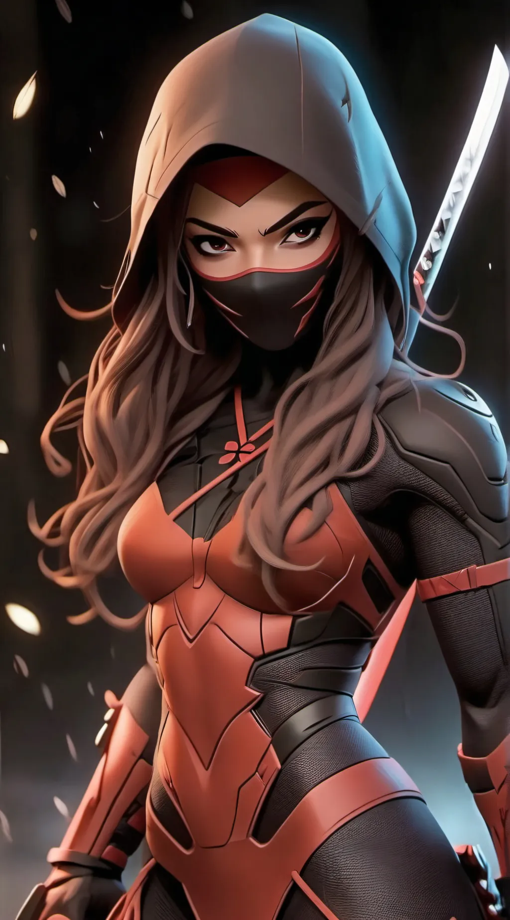ai character: Dark Ninja (Lexi) background