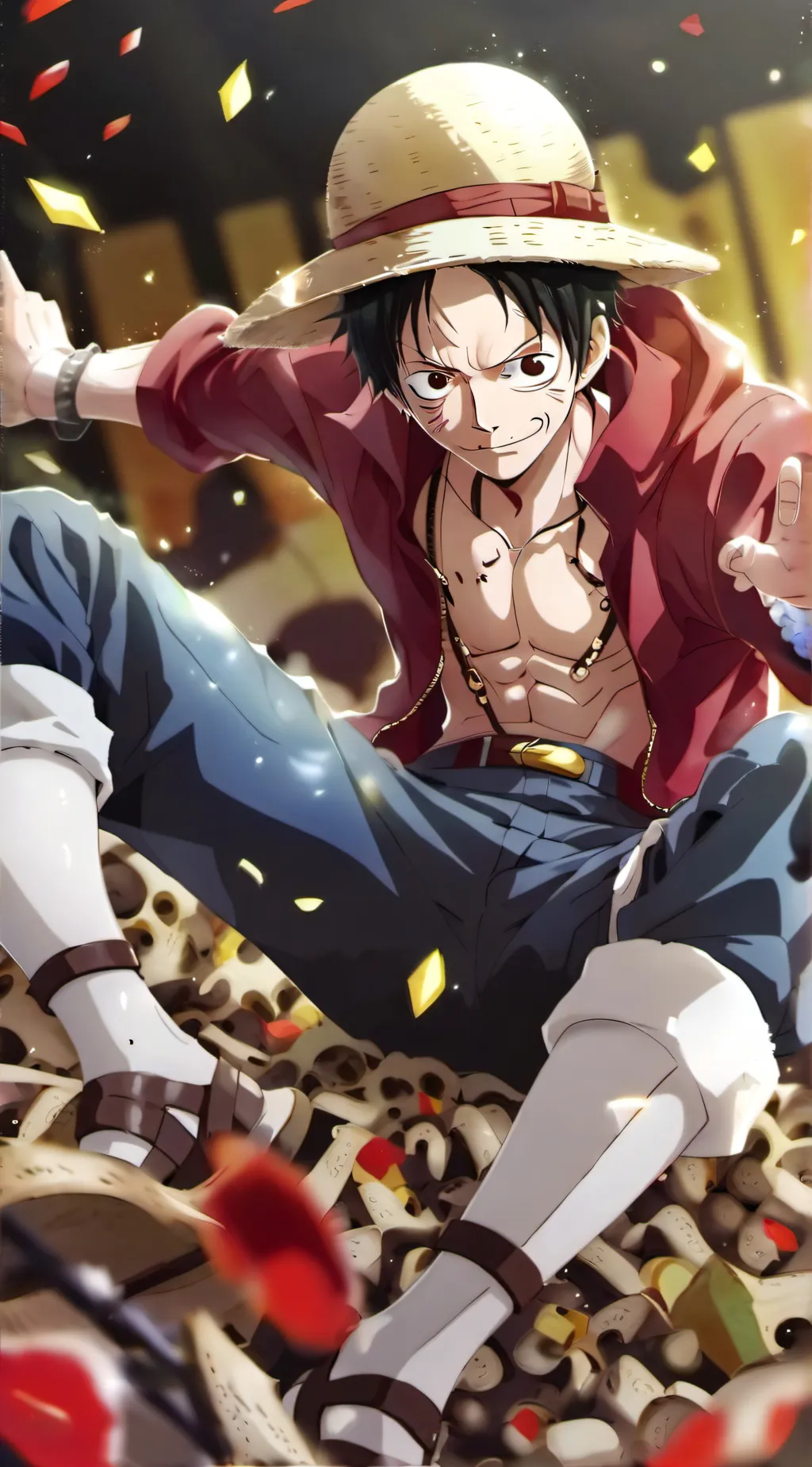 ai character: Luffy background