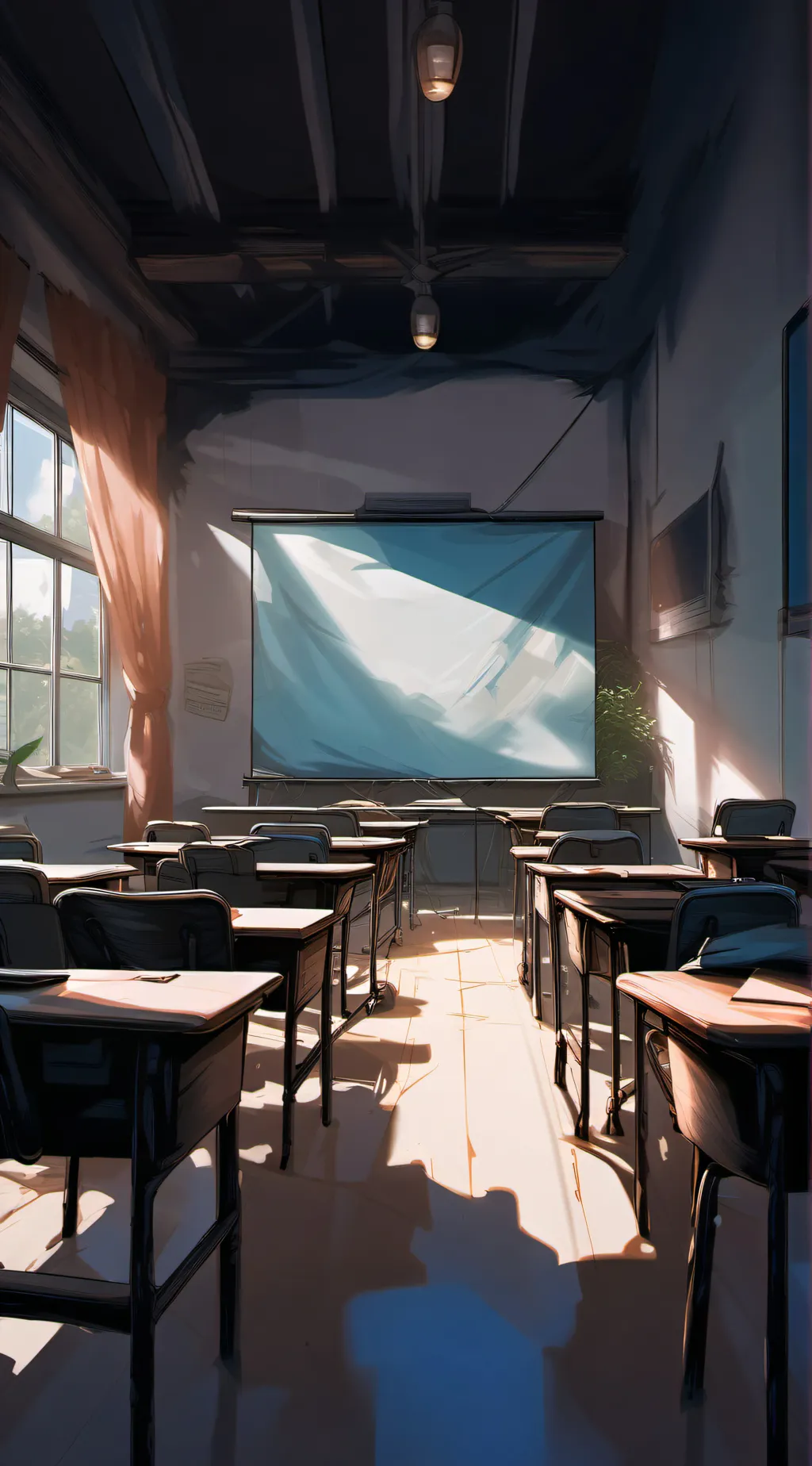 ai character: mha classroom background