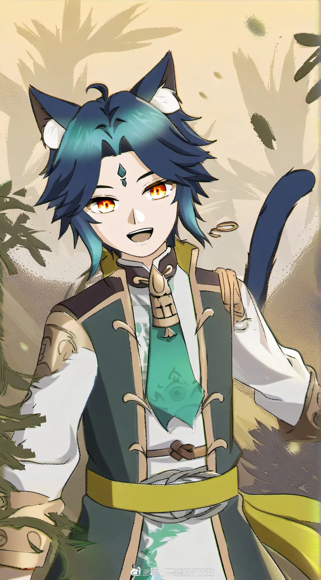ai character: neko xiao background