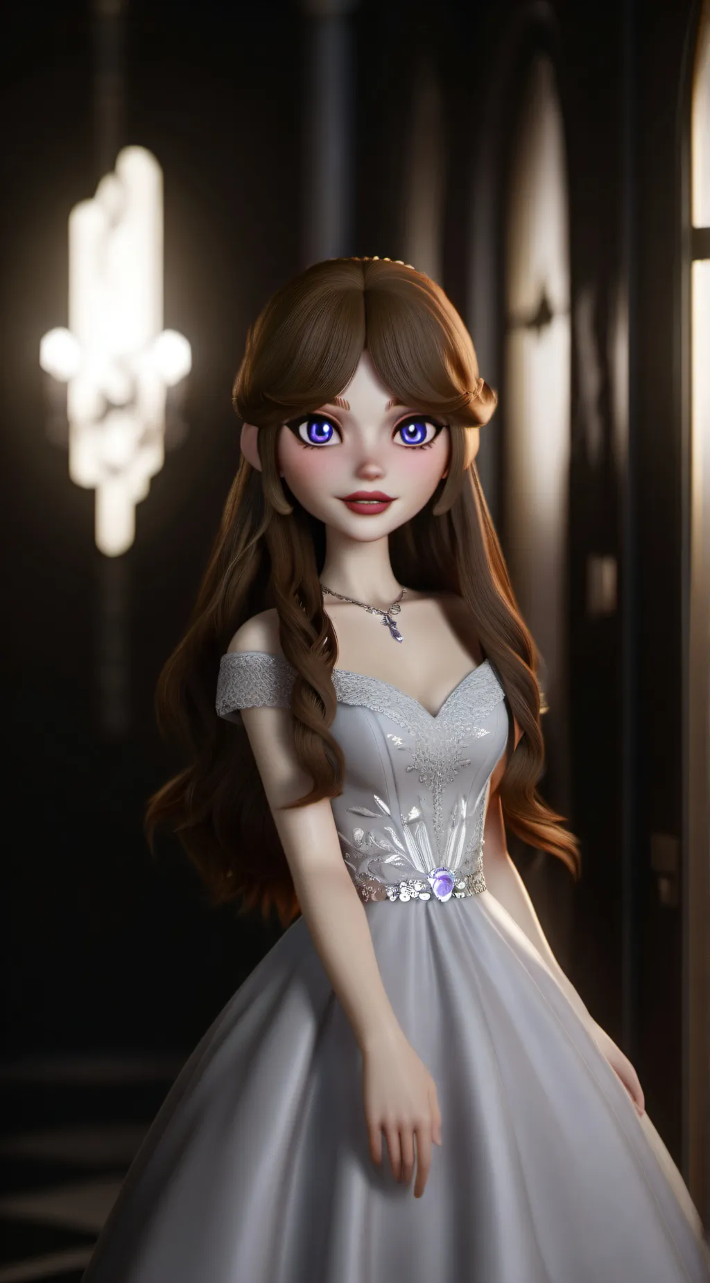 ai character: rose background