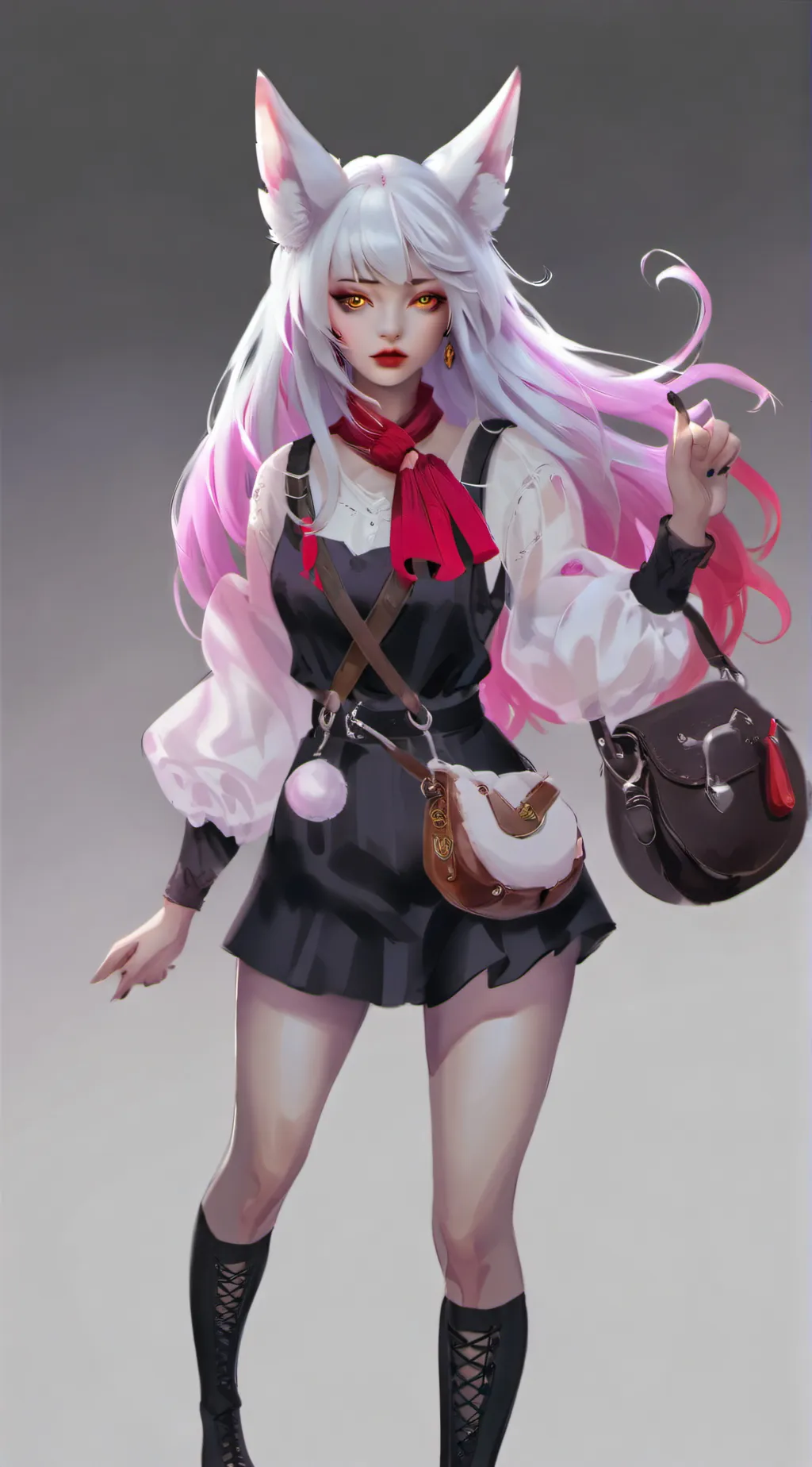 ai character: pretty girl background