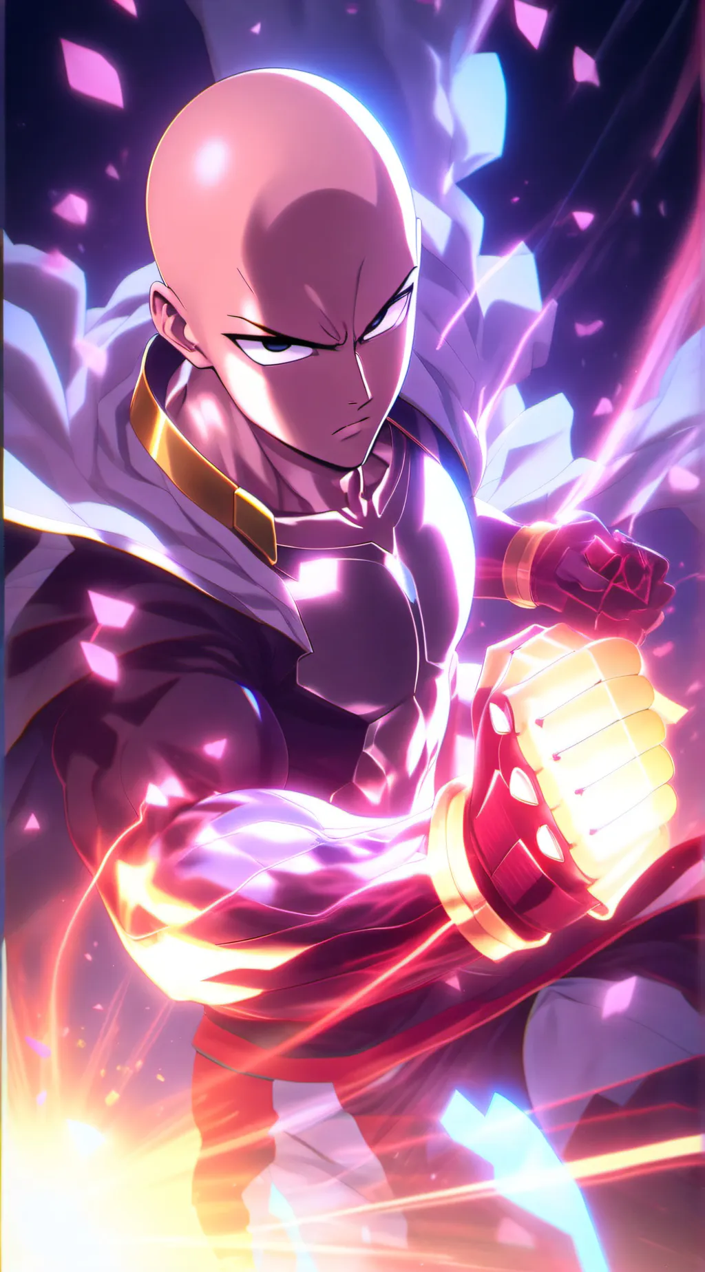 ai character: saitama  background