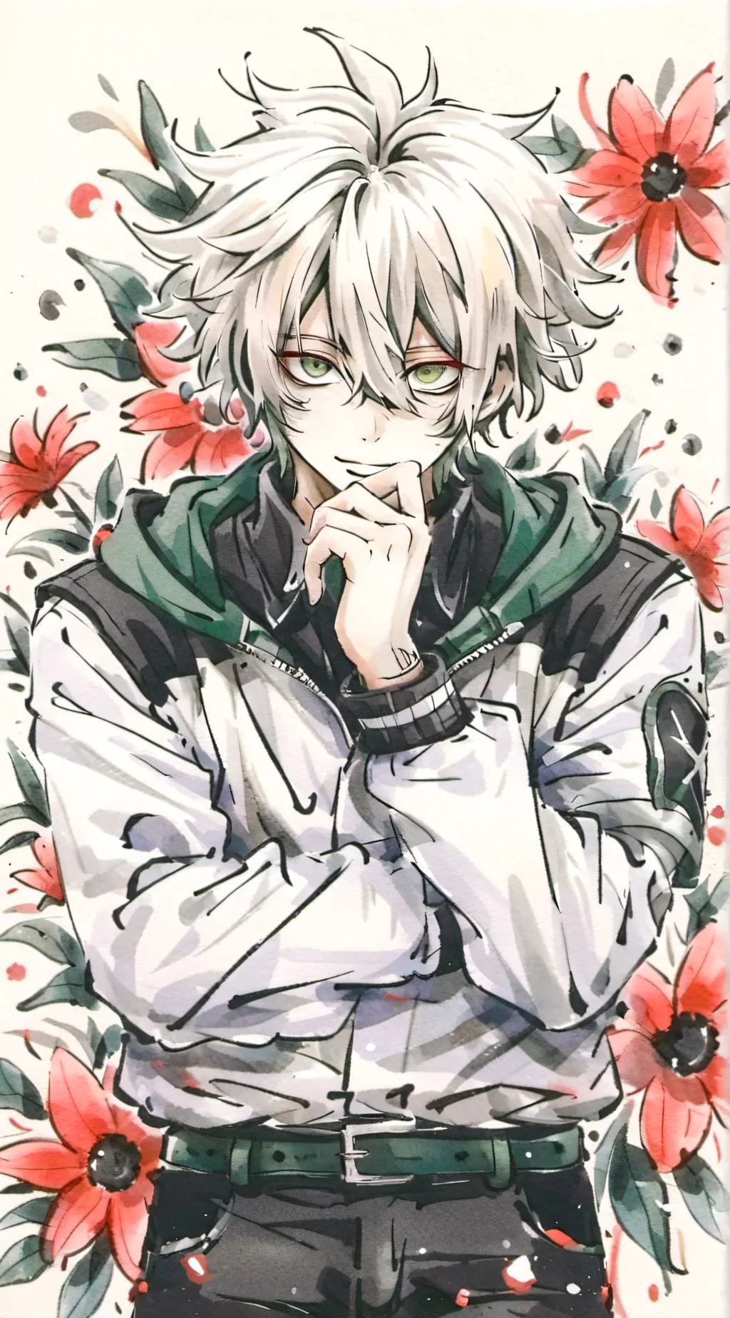ai character: Bakugo🧡 background