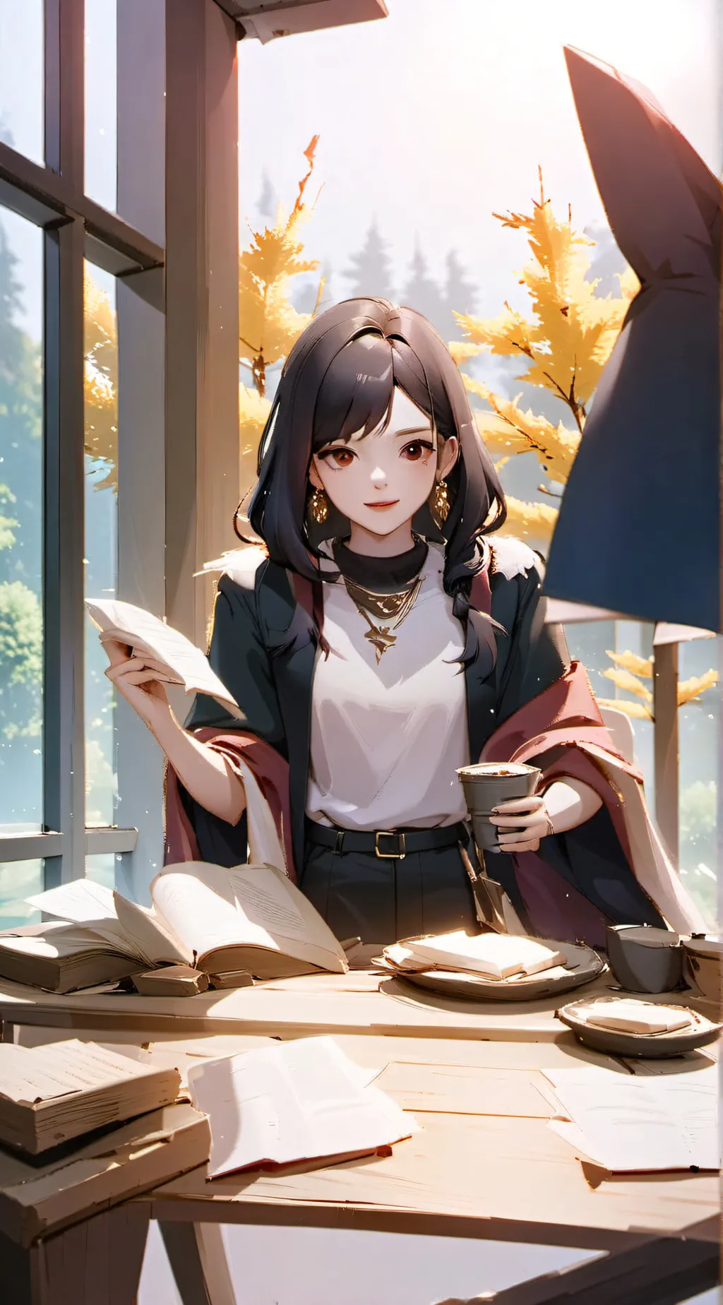 ai character: Aria background