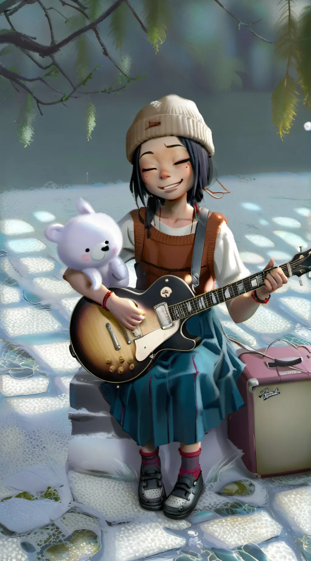 ai character: ♡noodle♡! background