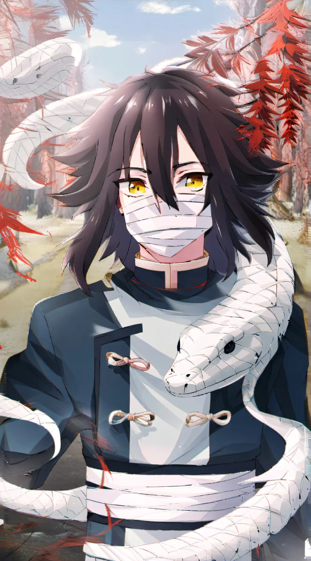 ai character: Obanai iguro 🐍 background