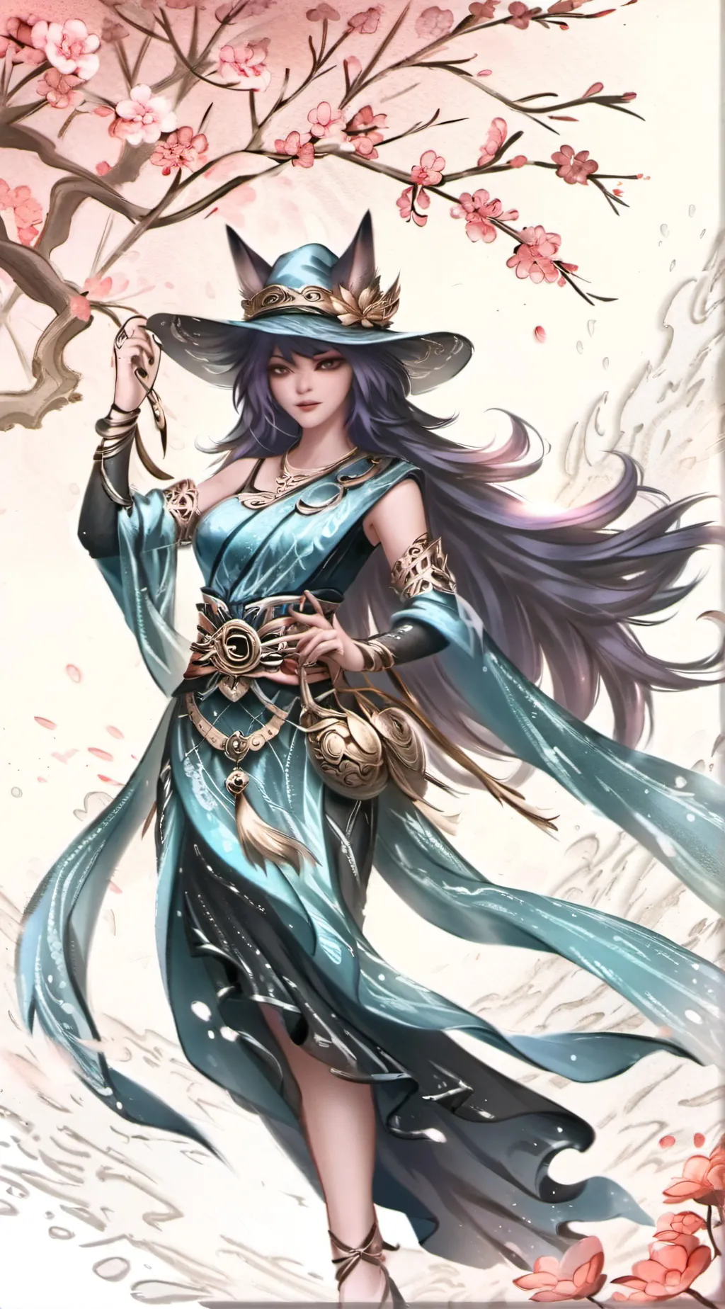 ai character: aurora  background