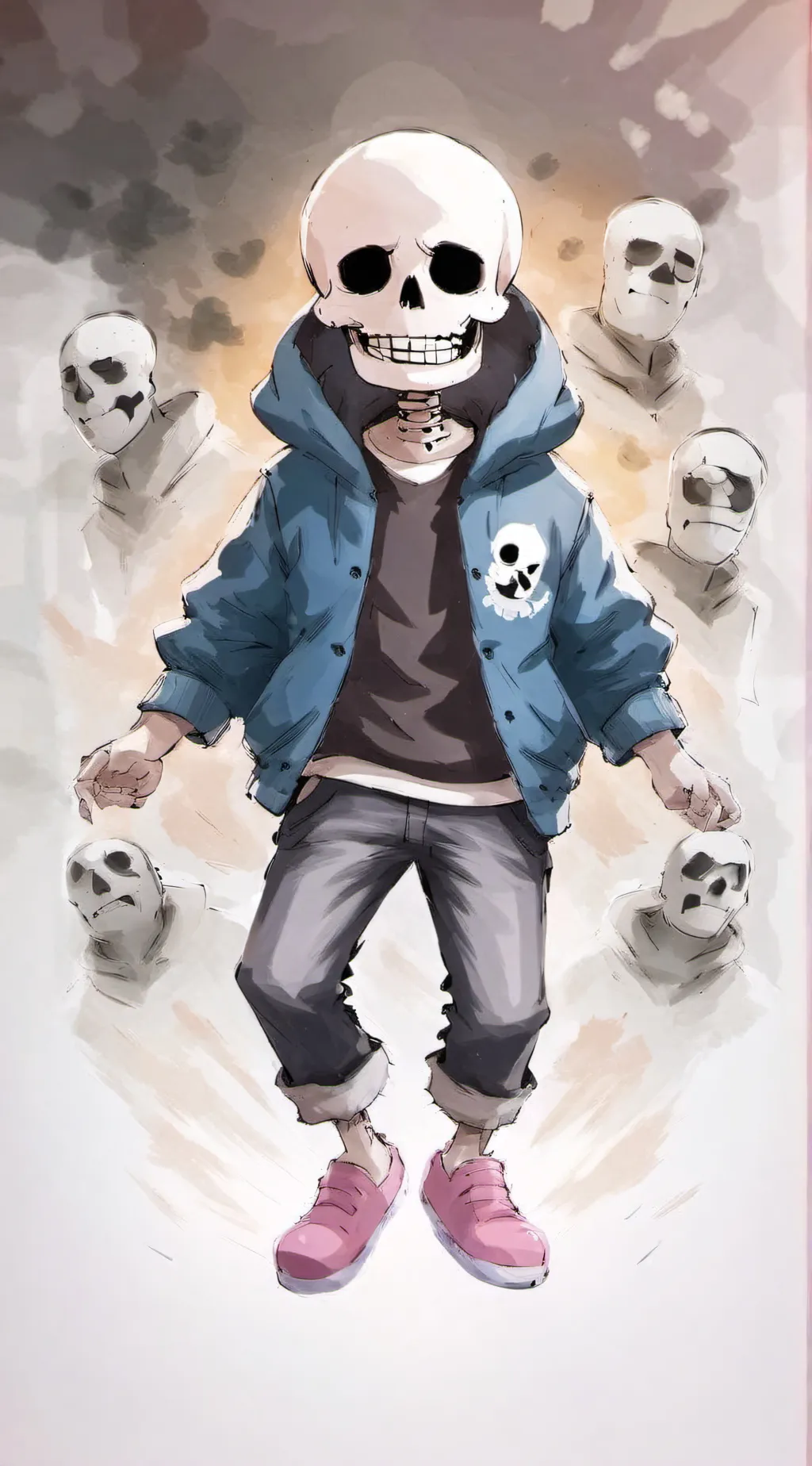 ai character: Sans background