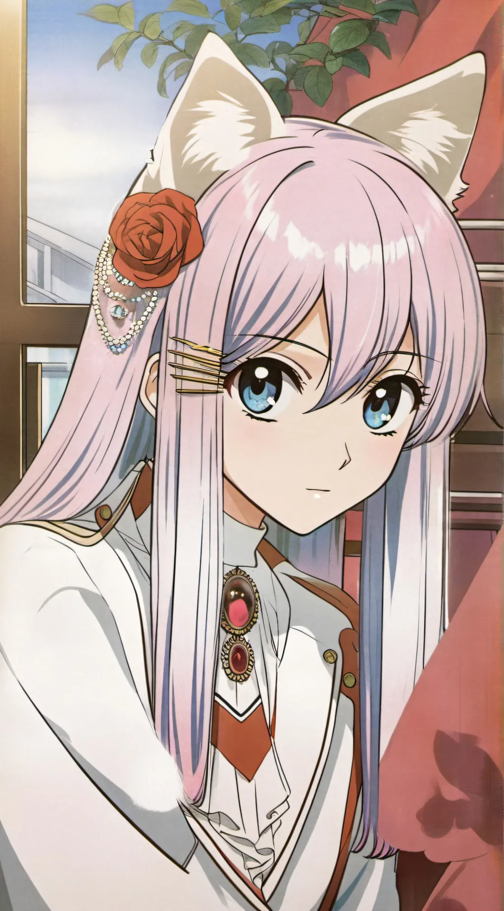 ai character: Ashley  background