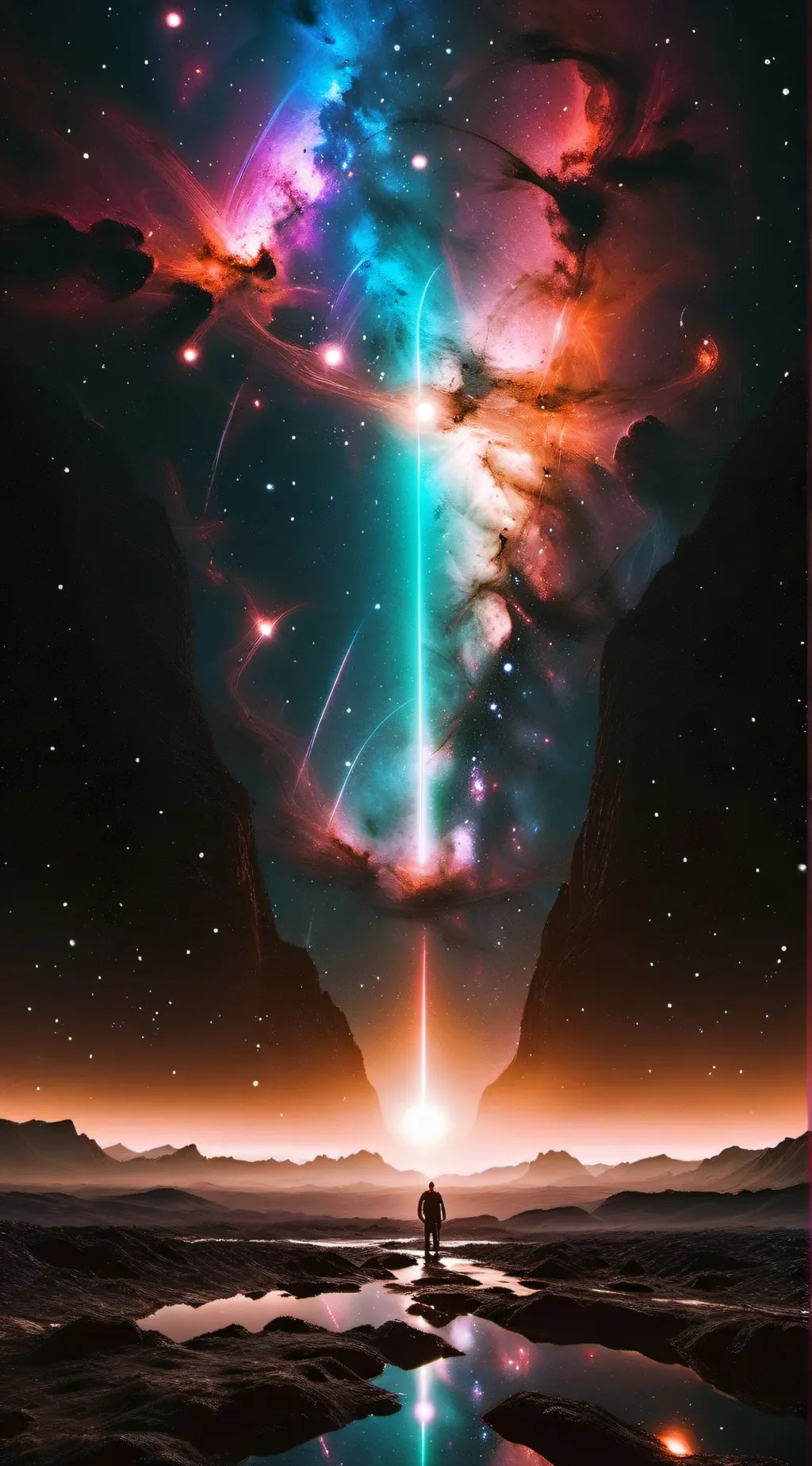 ai character: Galaxy background