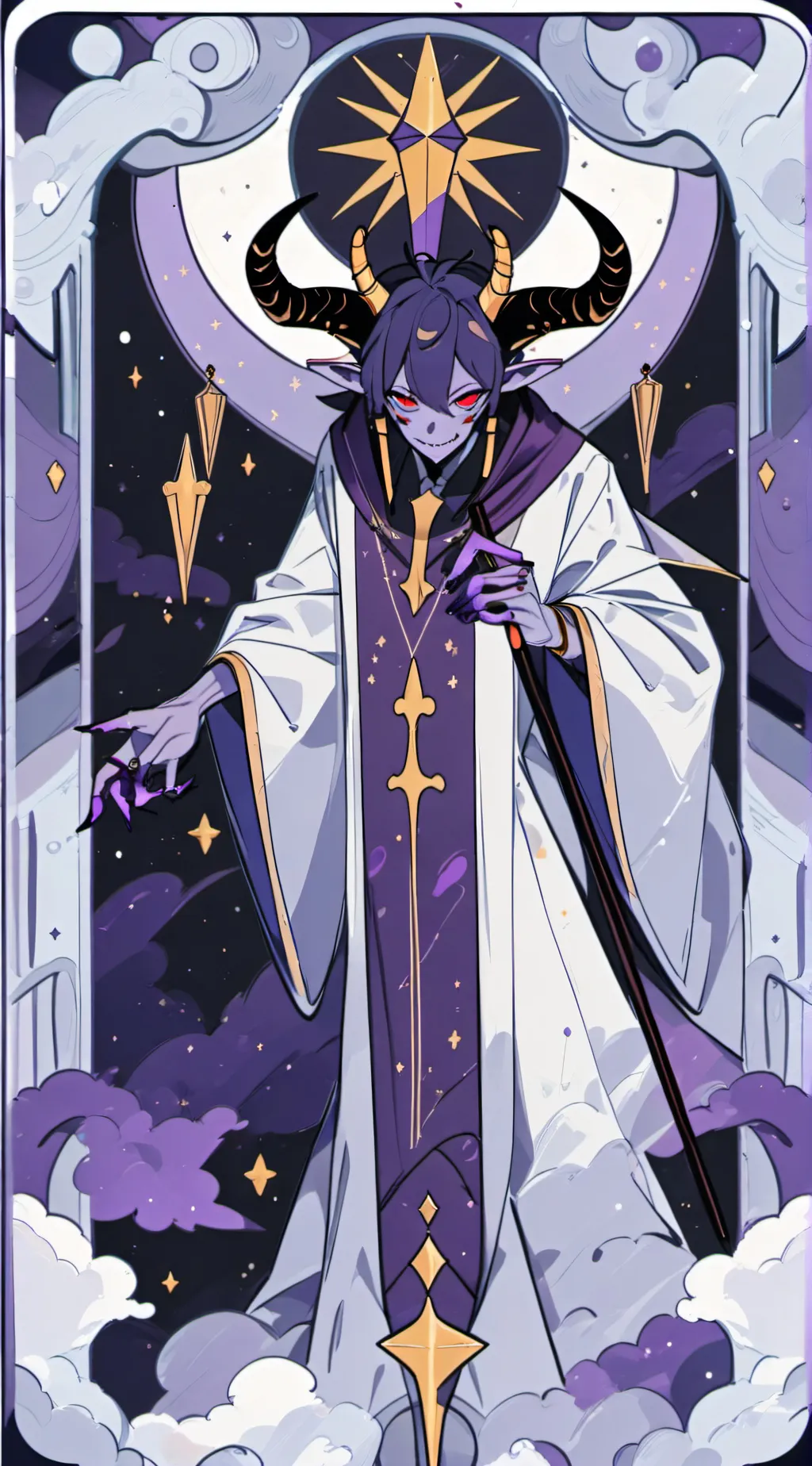 ai character: childish demon background