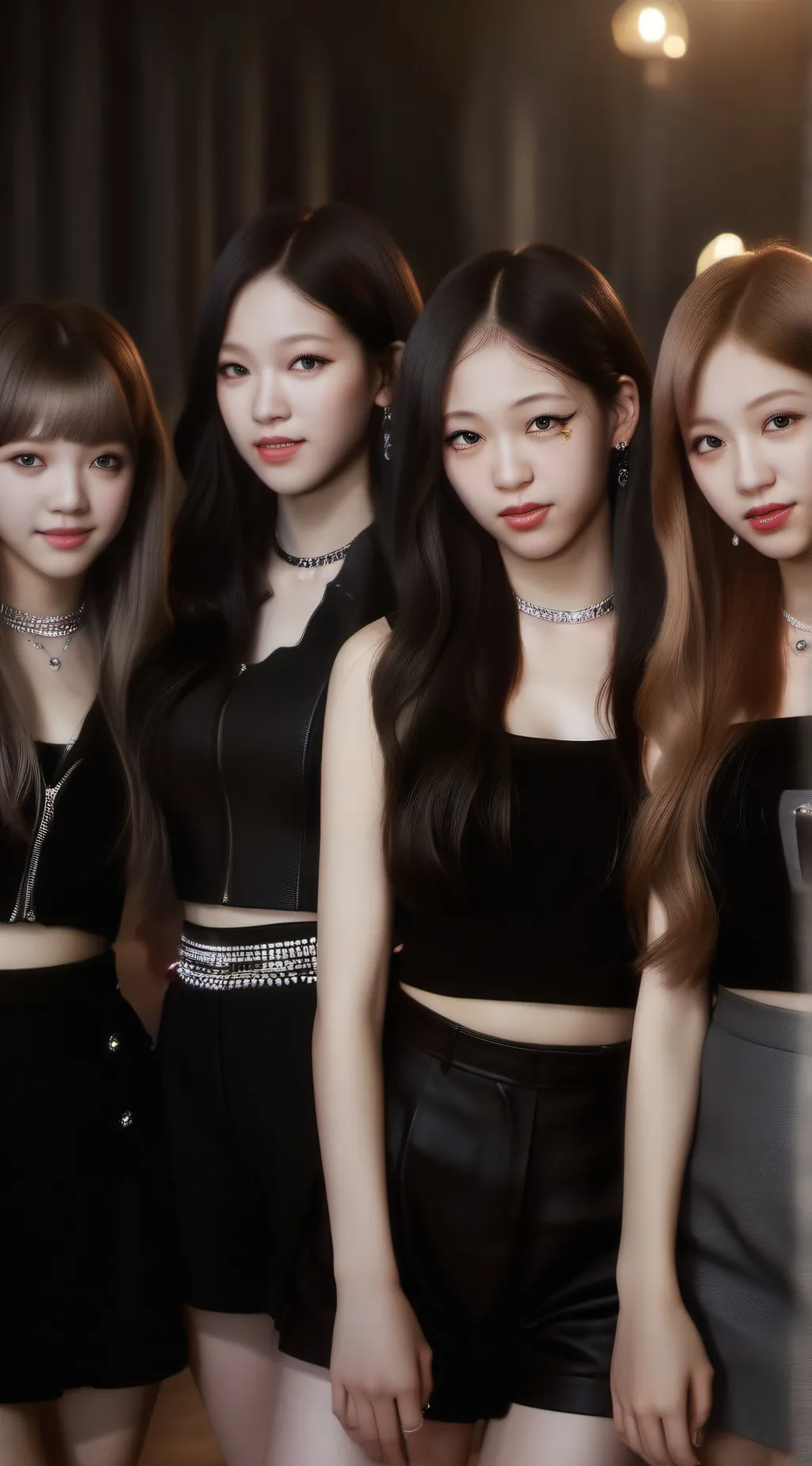 ai character: Blackpink ot4  background