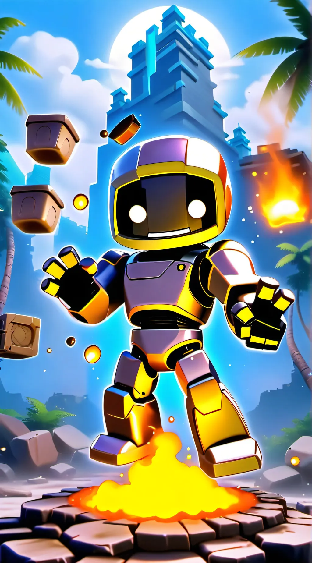 ai character: Junkbot raid background