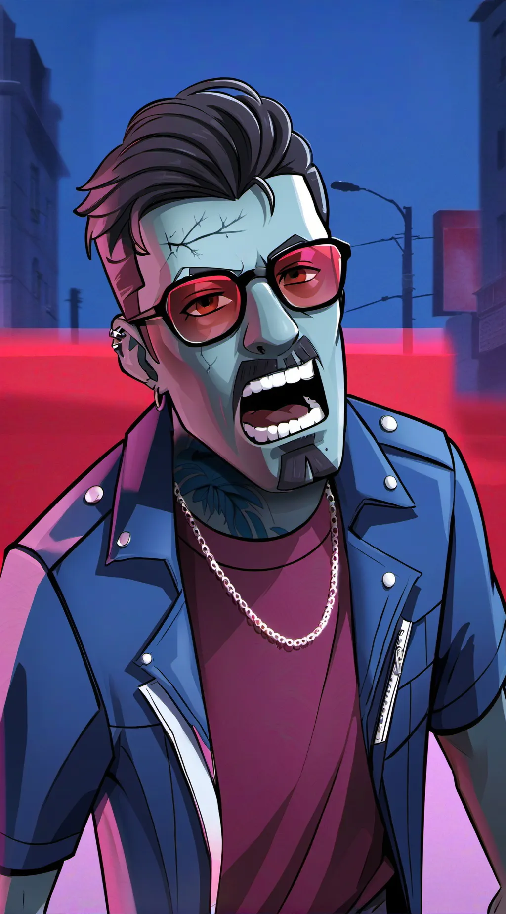 ai character: TMNT ZOMBIES!  background