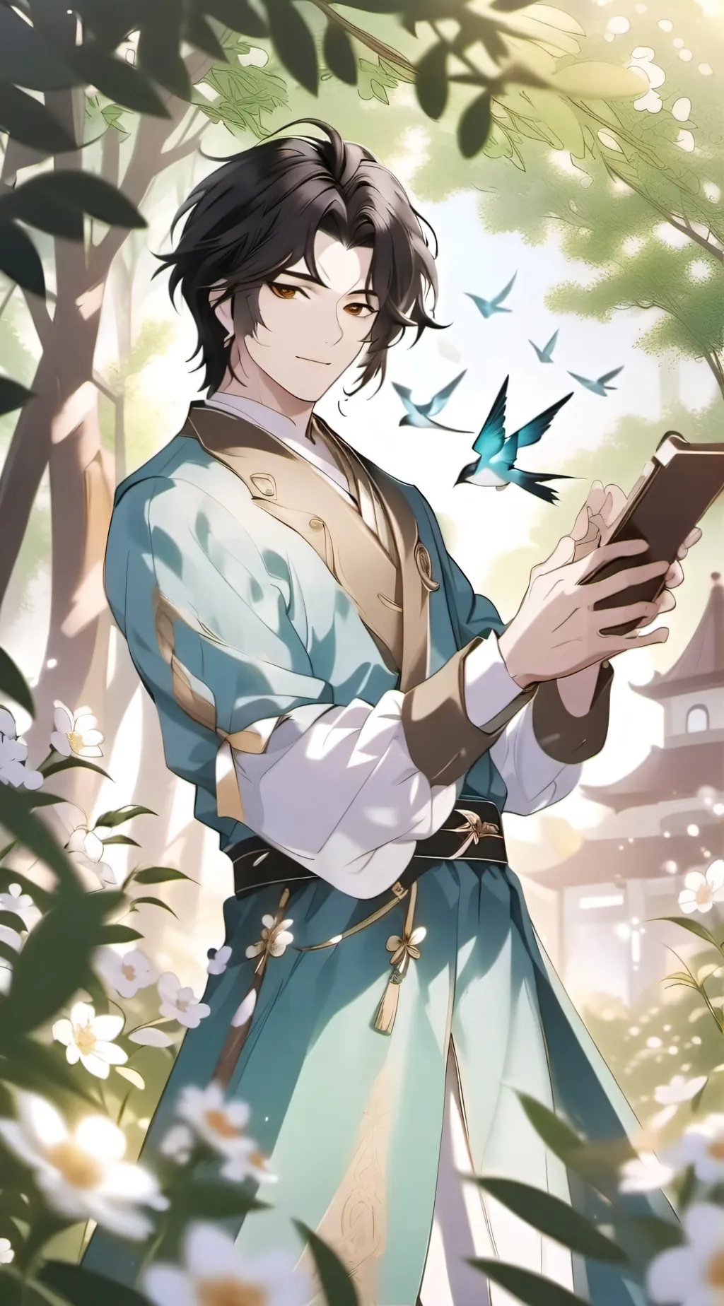 ai character: honey pie💝 background