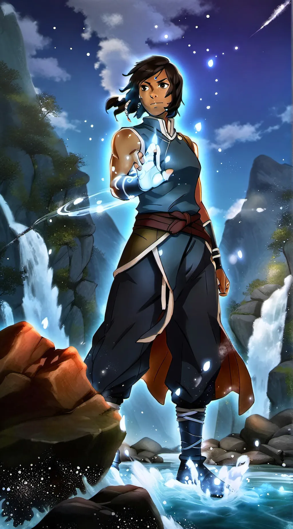 ai character: Avatar Korra background