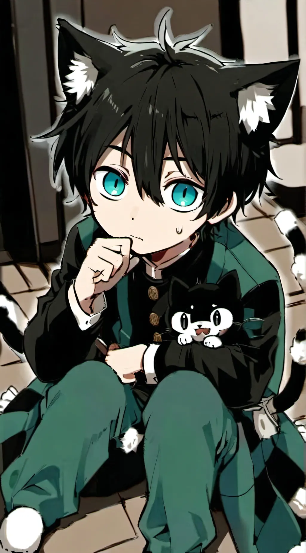 ai character: muichiroeatscats🩵 background