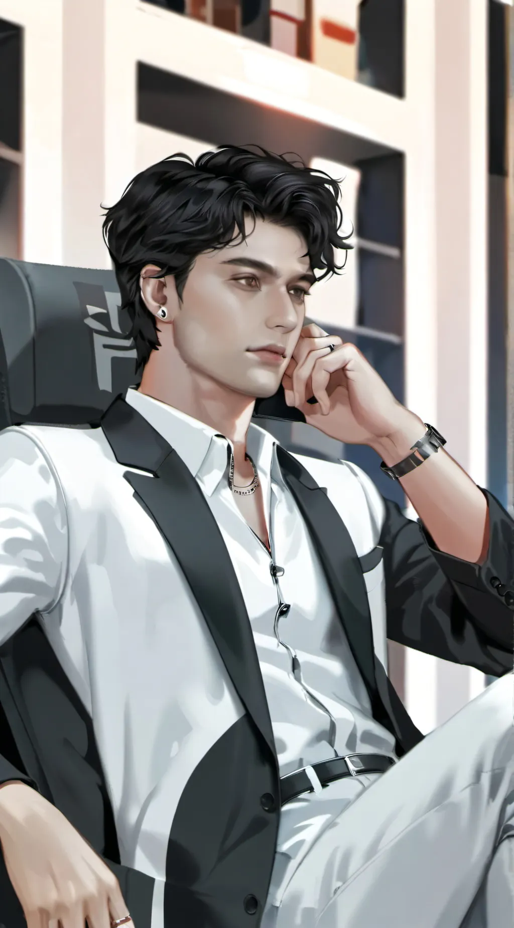 ai character: Christopher  background