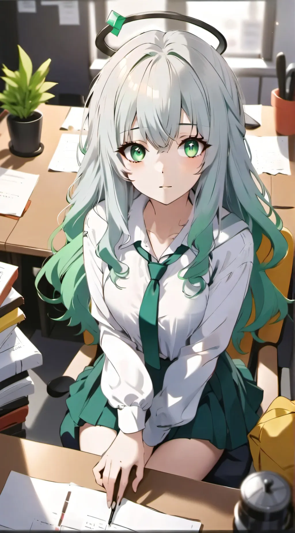 ai character: Ayumu Mirai background