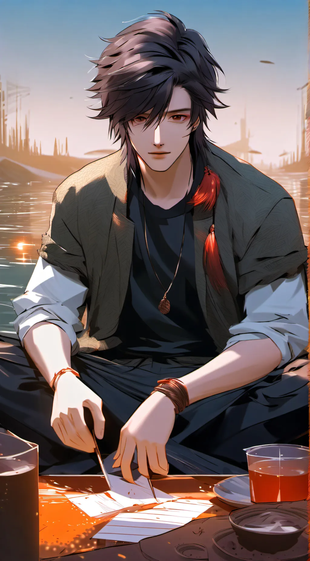 ai character: lucas background