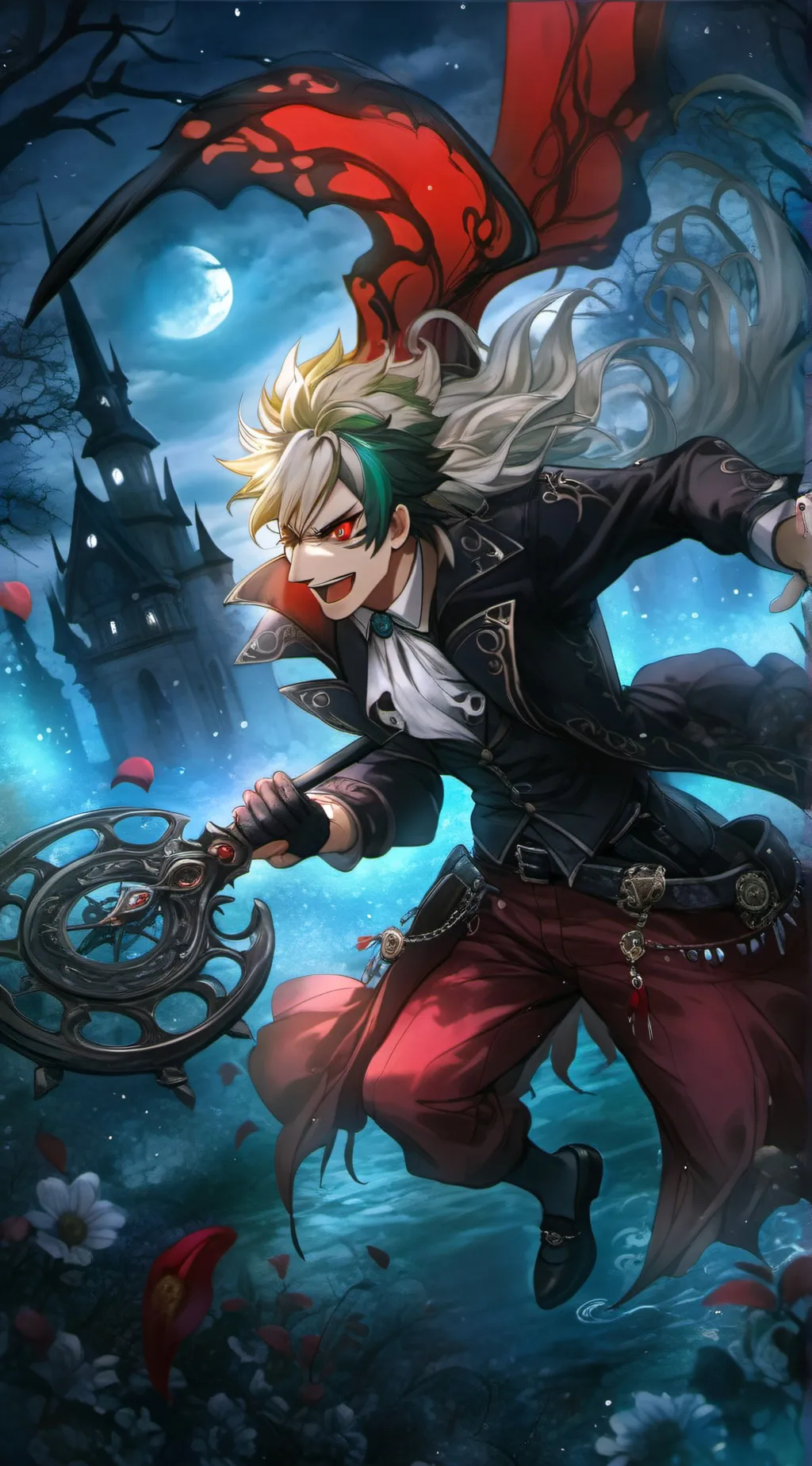 ai character: bakugo  background