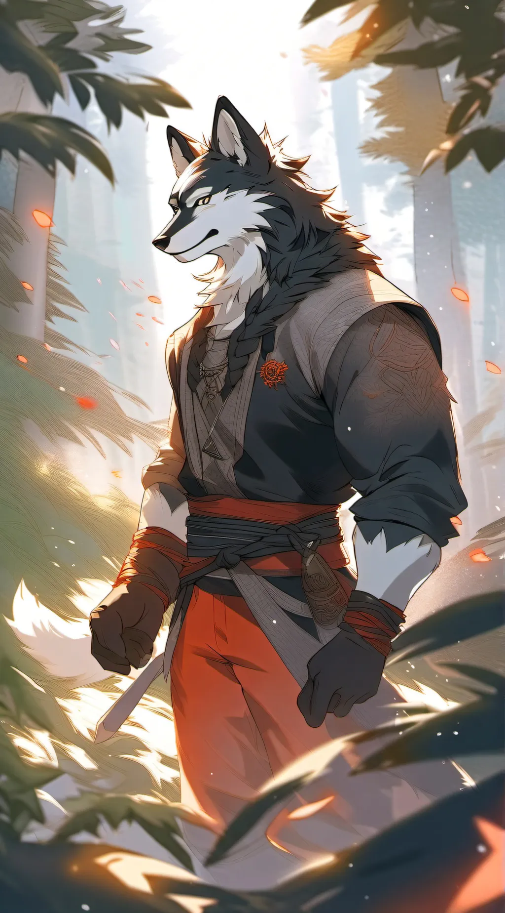 ai character: Furry infection background