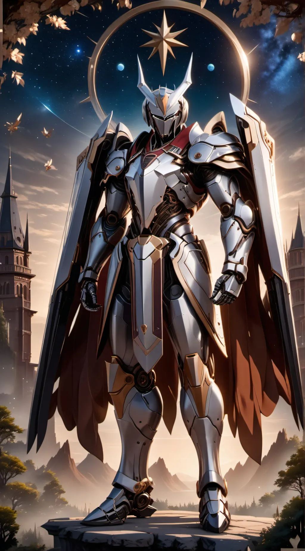ai character: armored mechs background