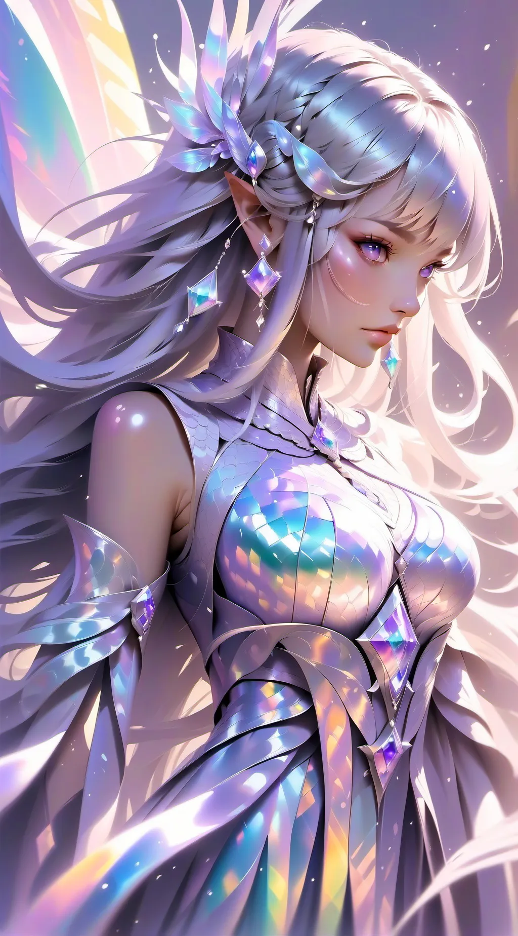 ai character: Crystal  background