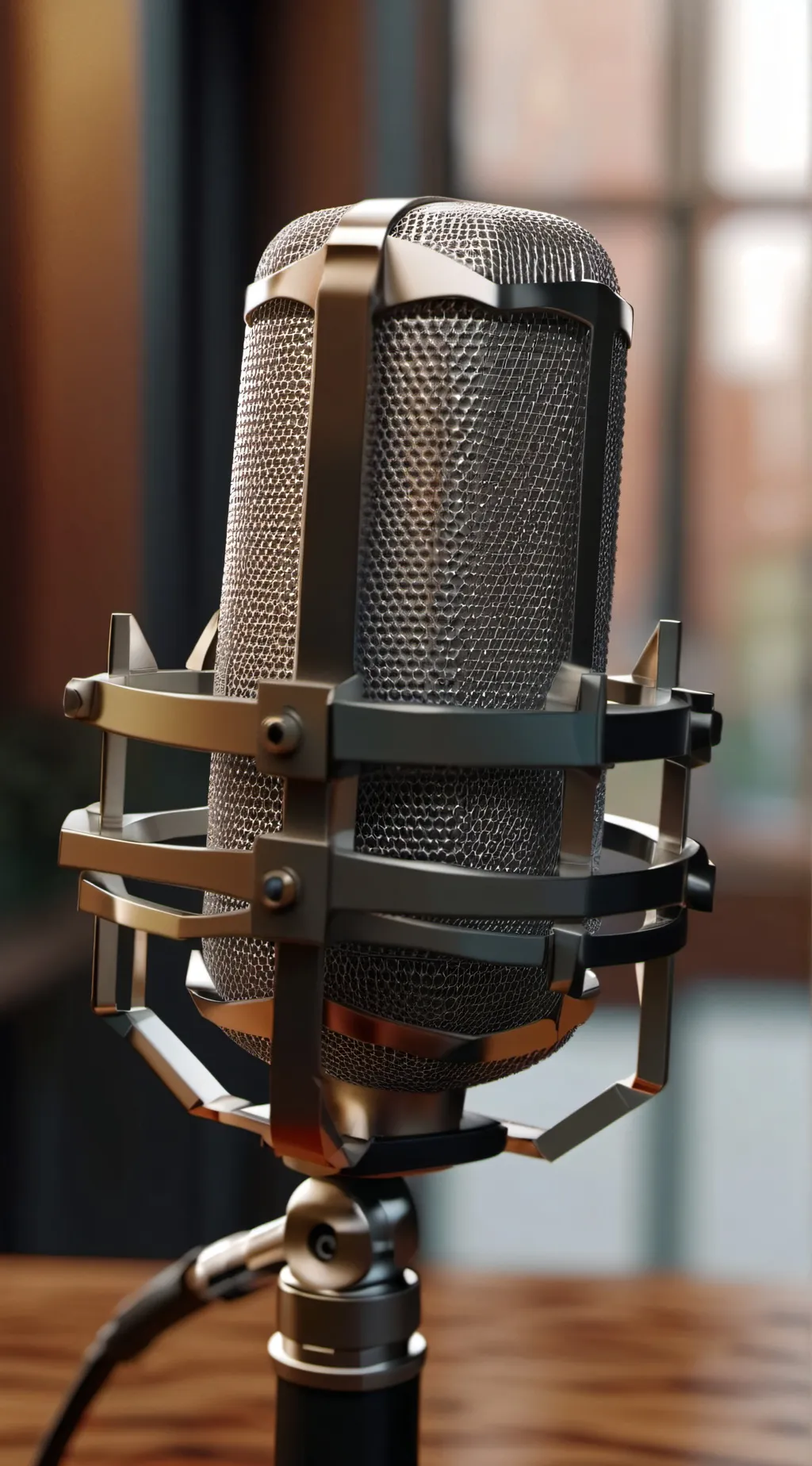 ai character: mic background