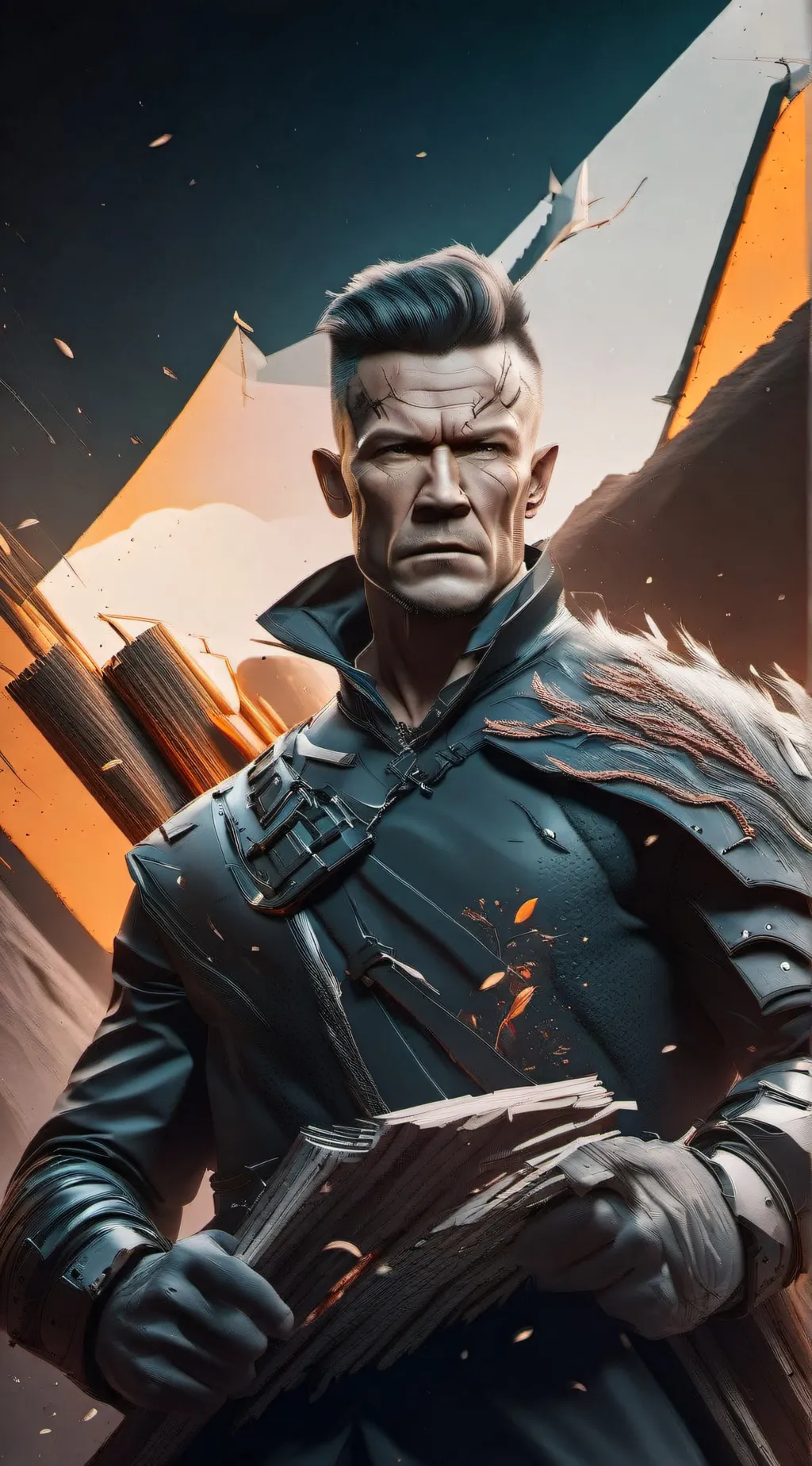 ai character: Cable Deadpool background