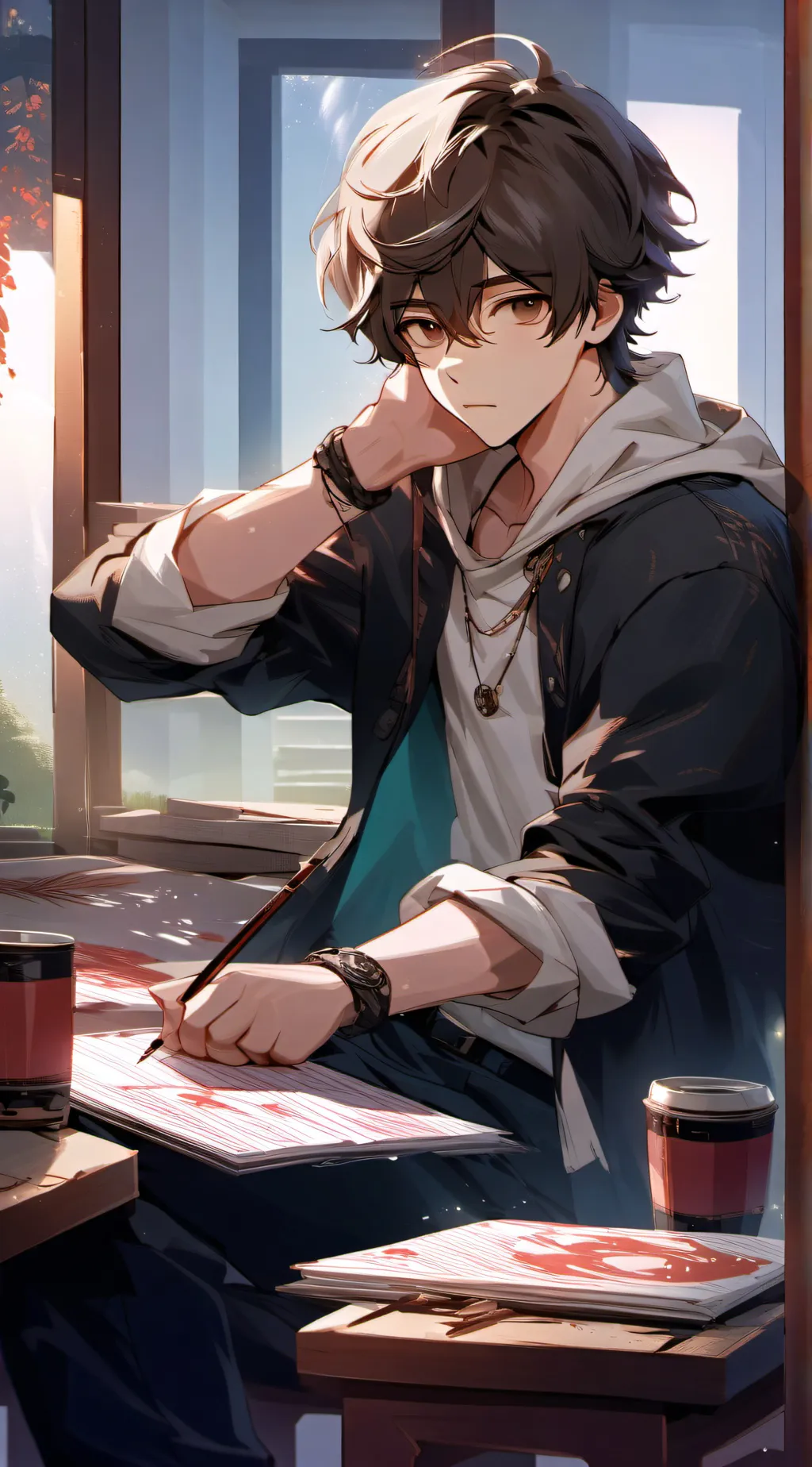 ai character: Evan background