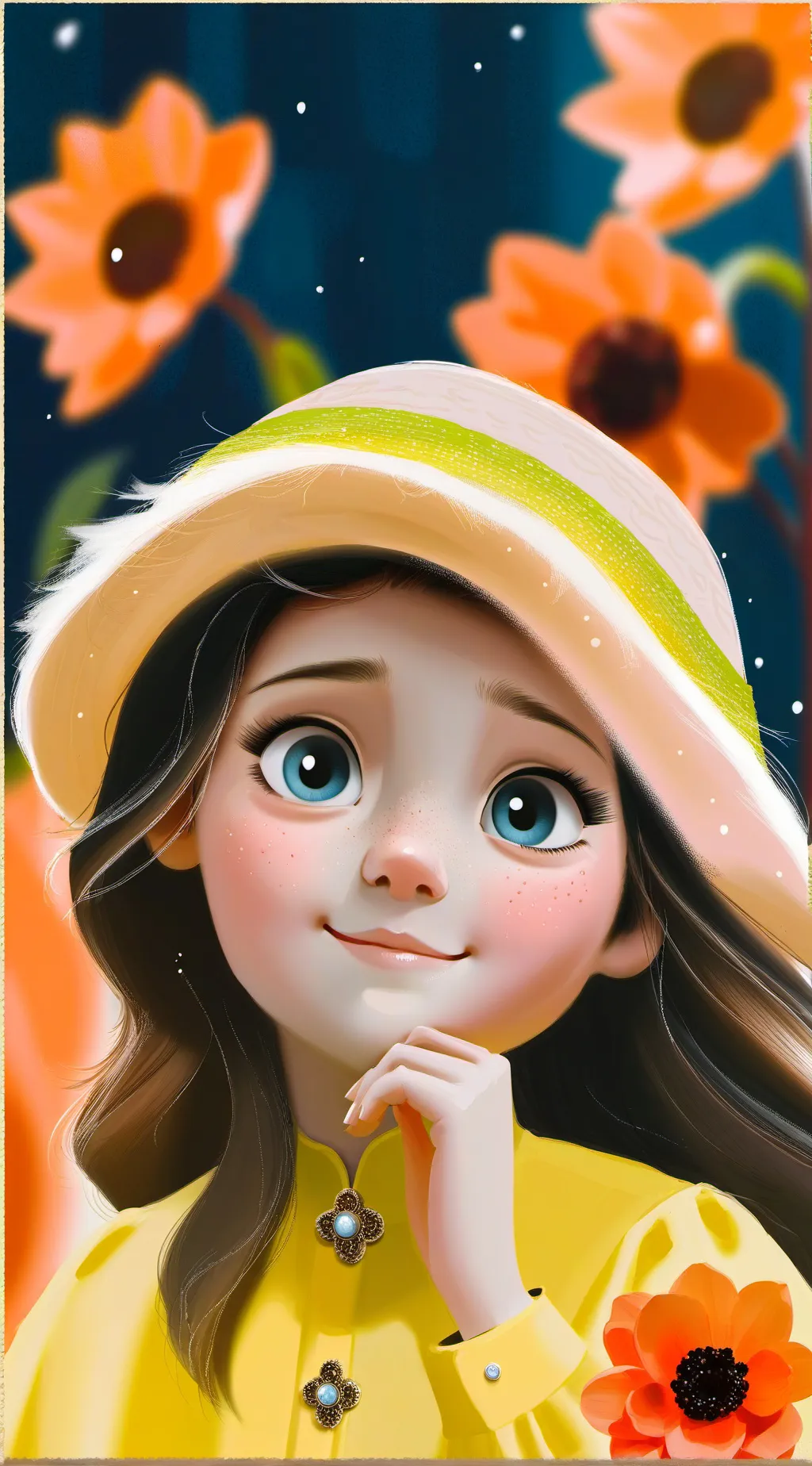 ai character: Amelie  background