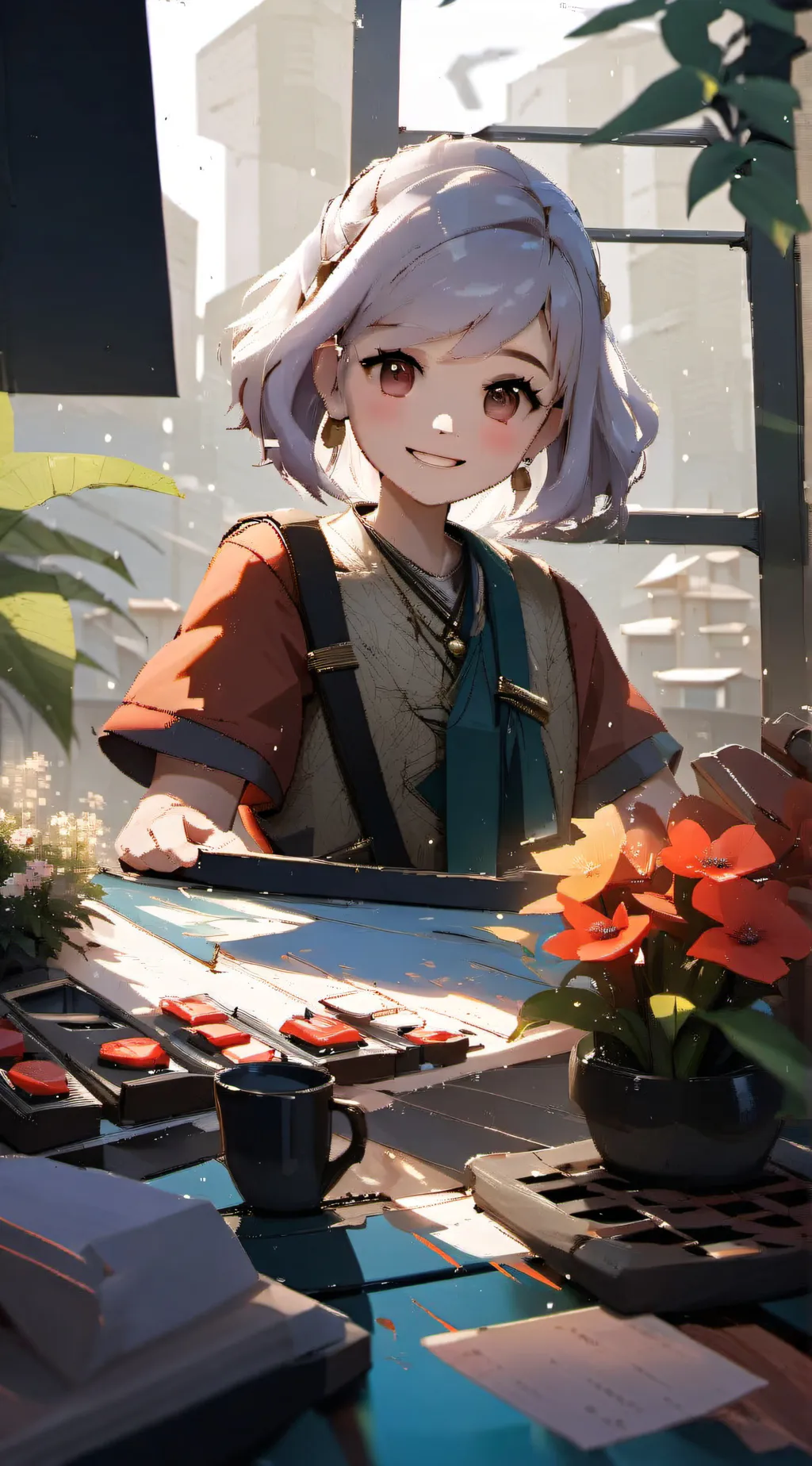 ai character: Sarah  background