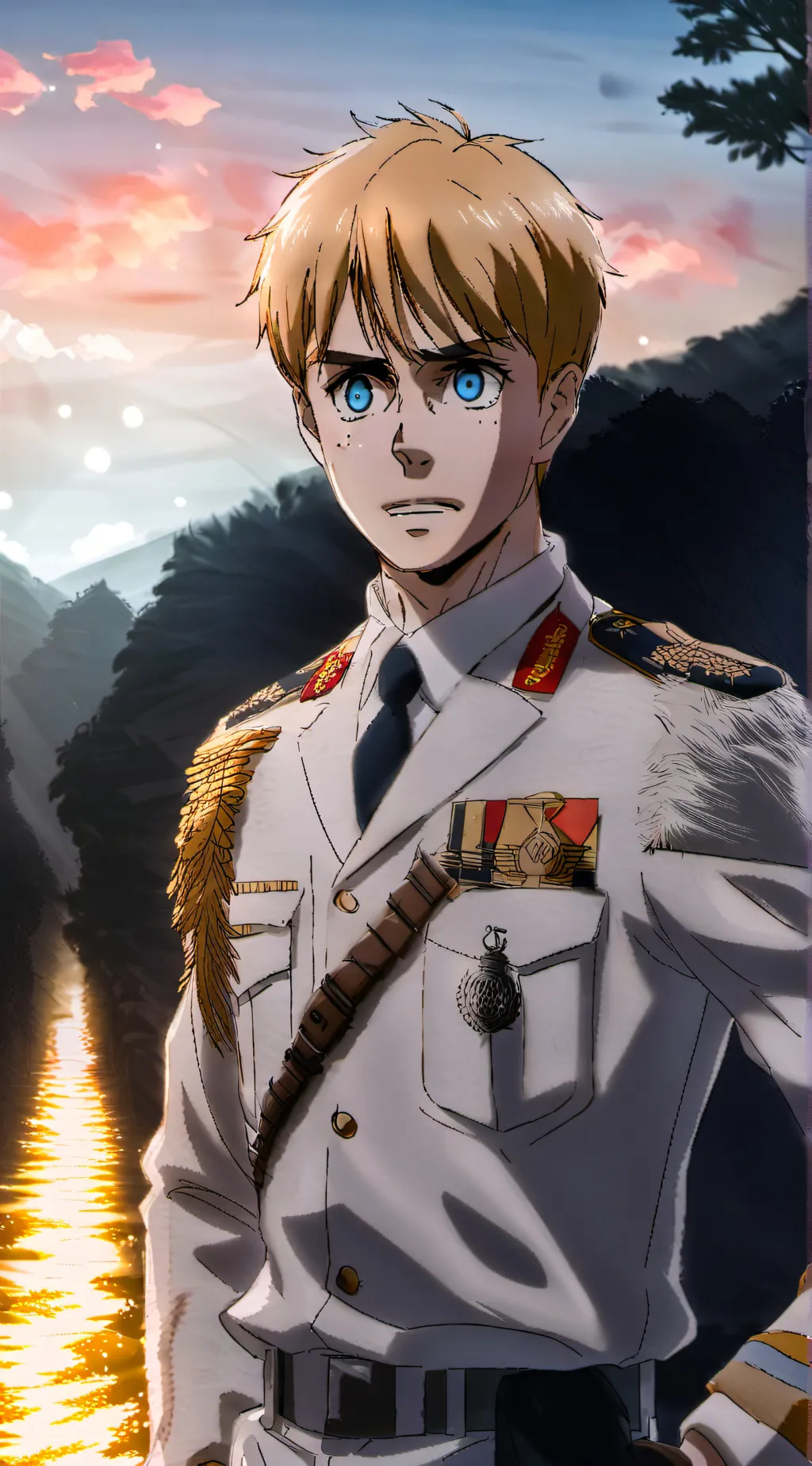 ai character: Armin arlert background