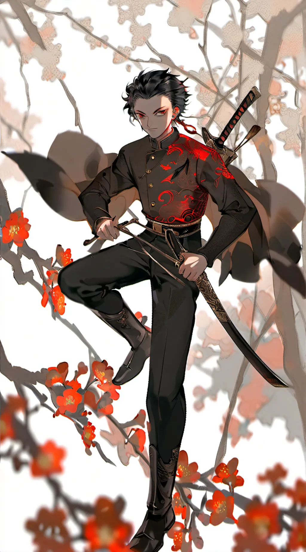 ai character: demon slayer background