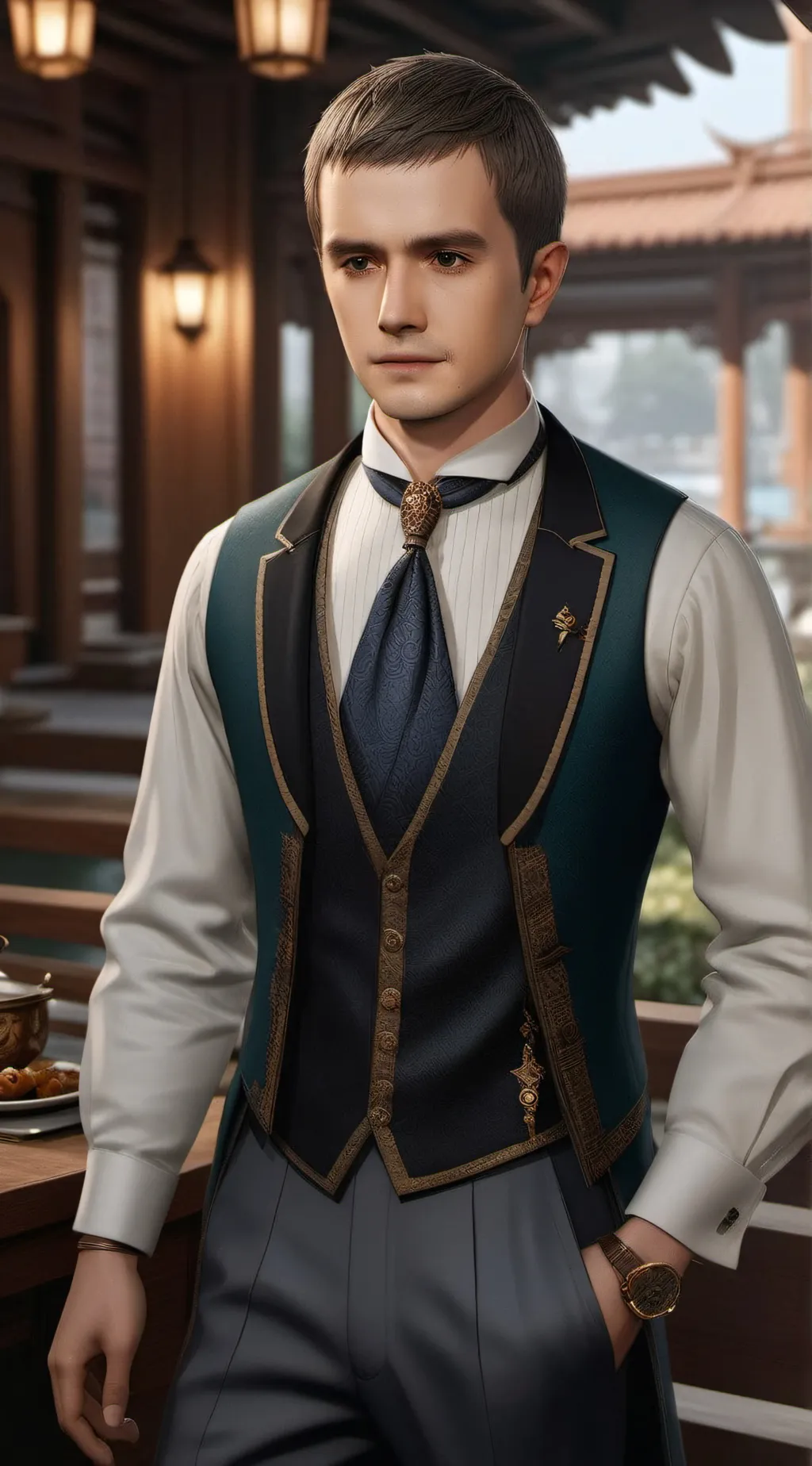 ai character: Oliver Wood background