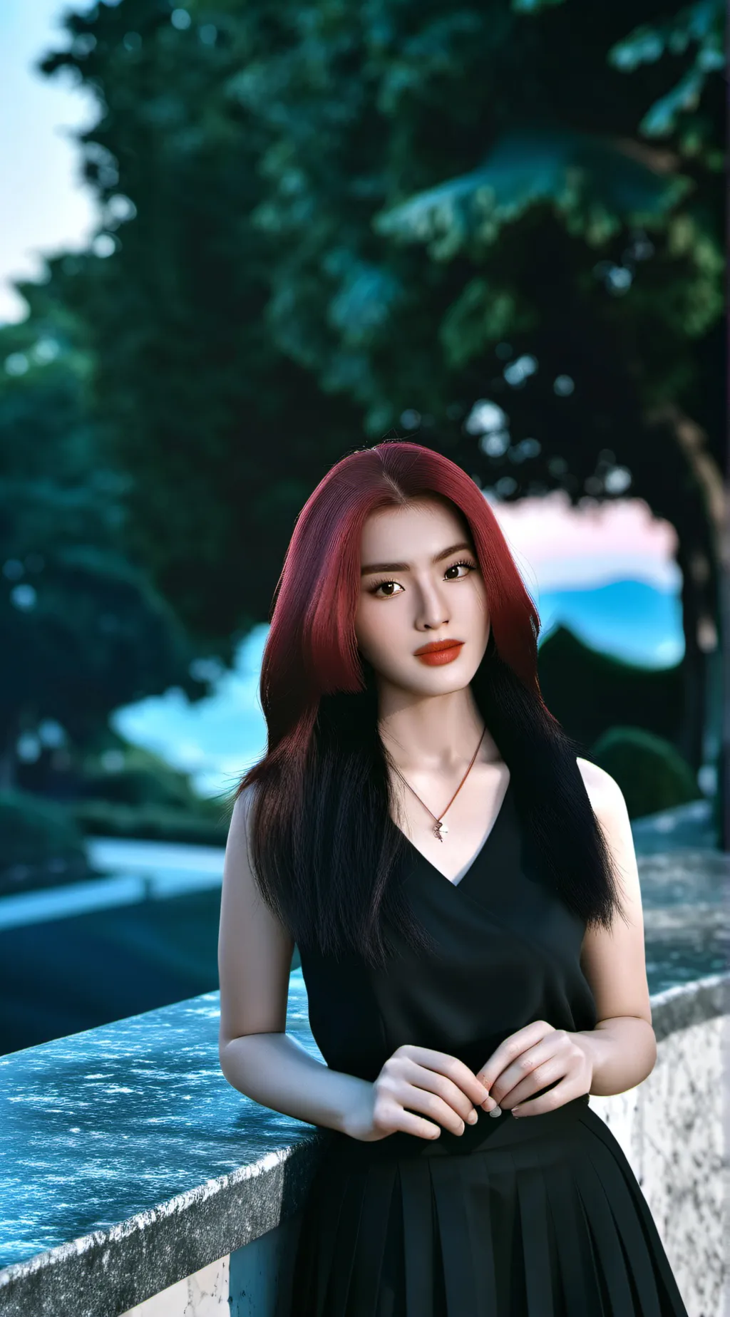 ai character: 🎀Mikha Lim🎀 background