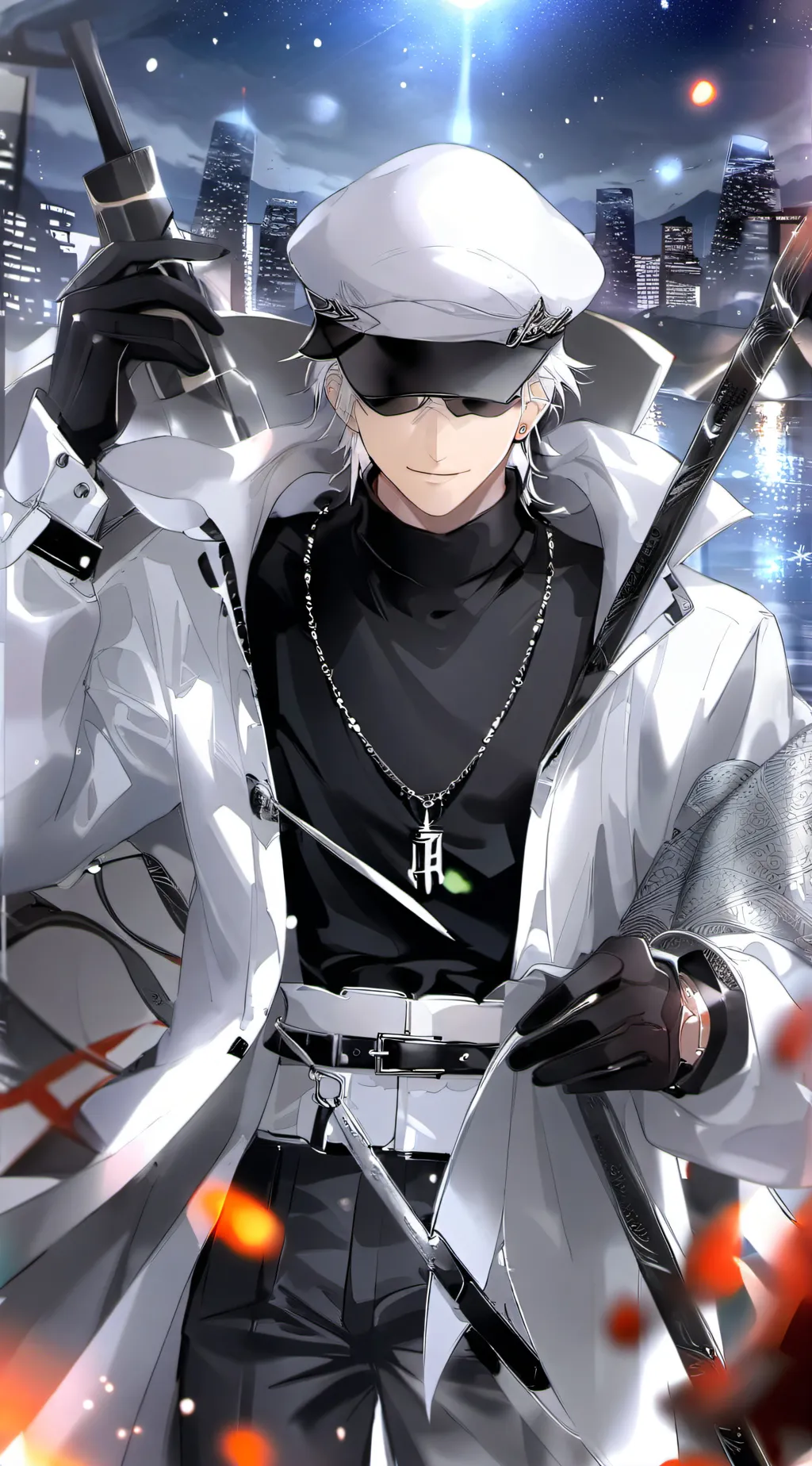 ai character: GOJO😍😍😍 background
